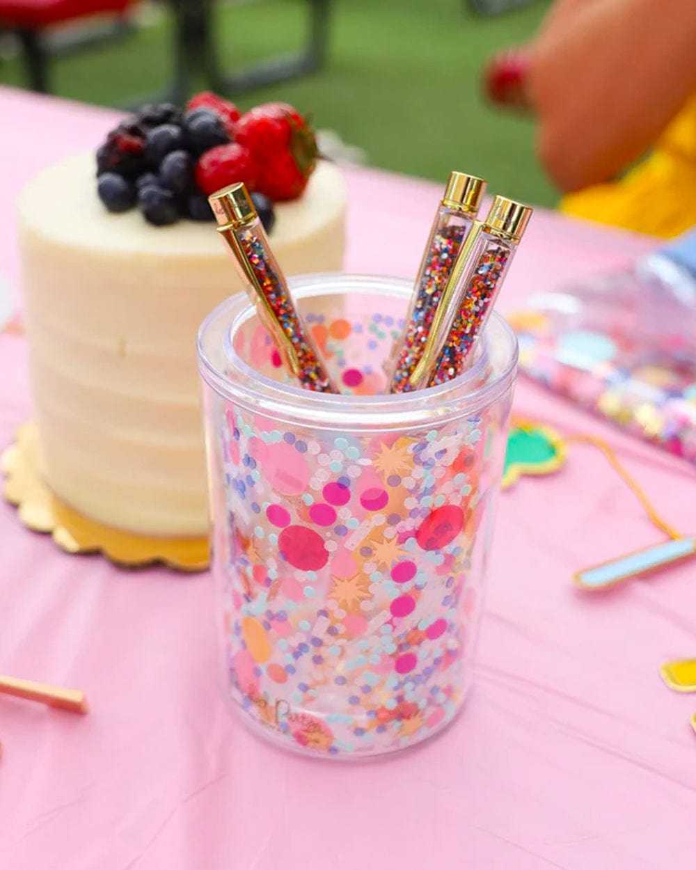 Celebrate Every Day Confetti Multipurpose Pen Cup Organizer