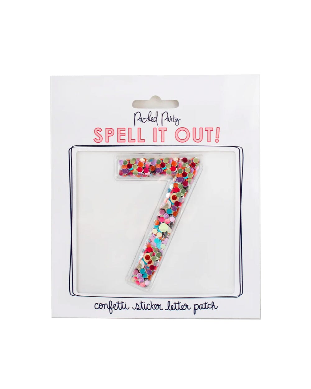Confetti Number Stickers - Adhesive Patches