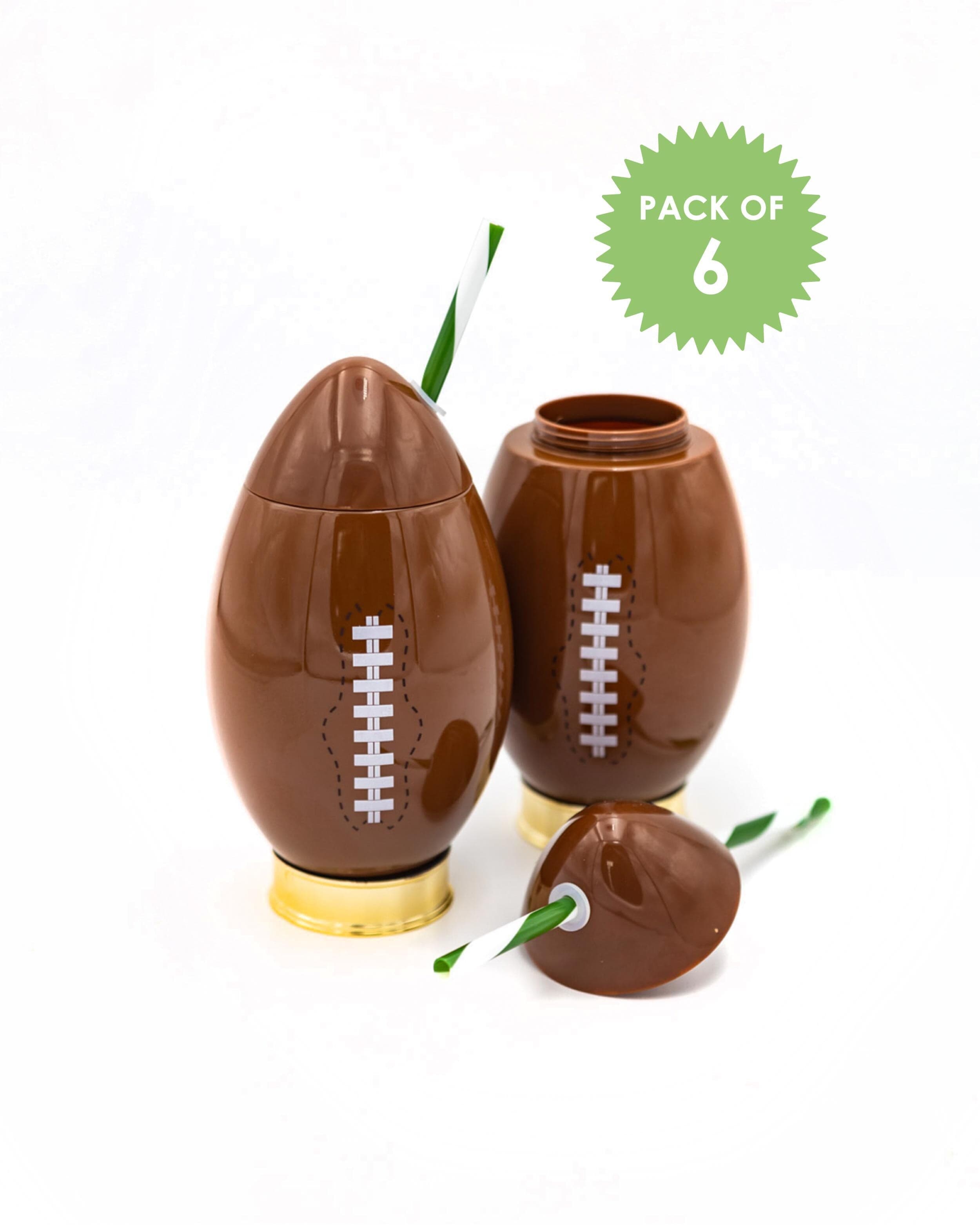 Football Novelty Sipper (set of 2, 4 or 6)