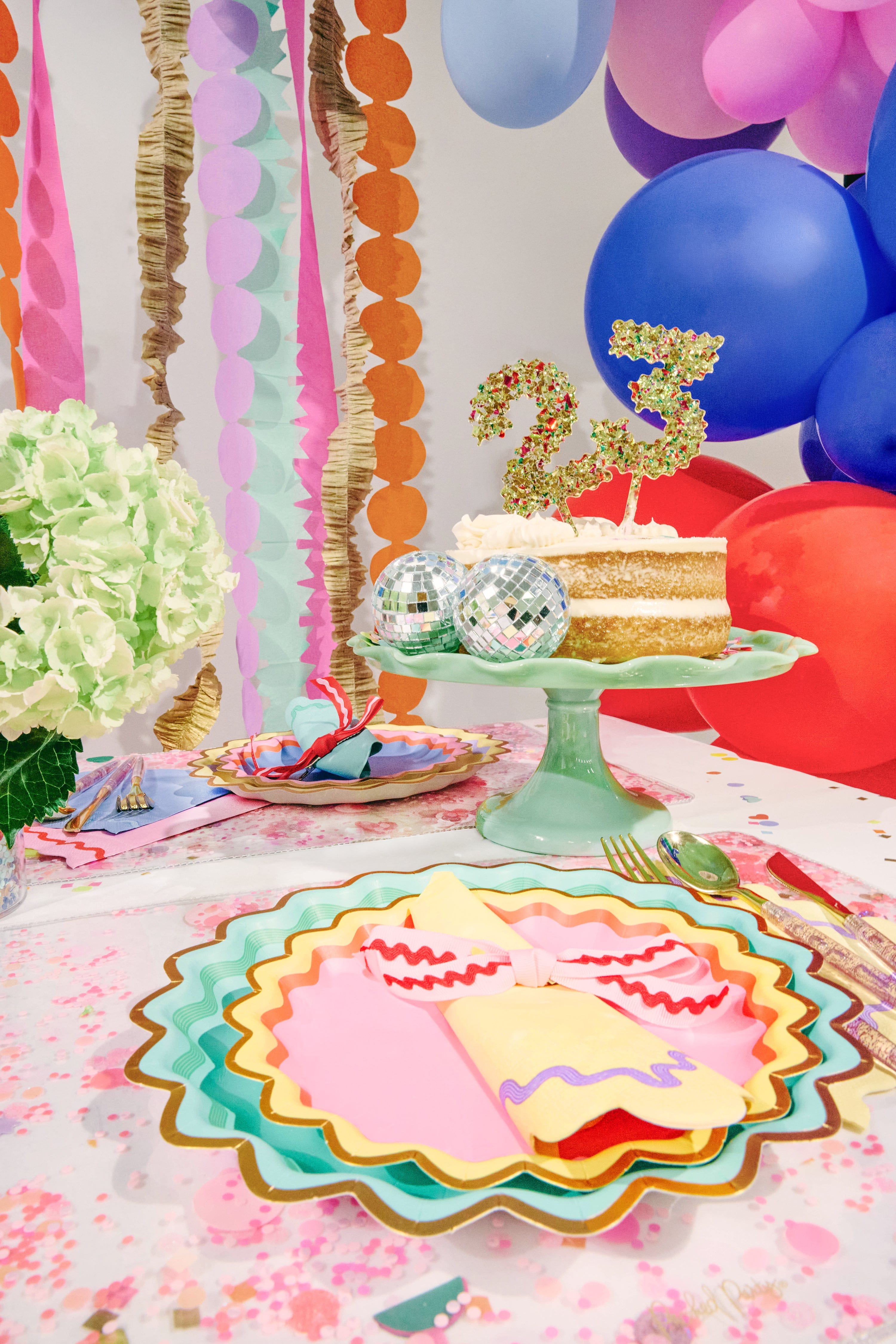 Confetti Number Cake Toppers: 0-9