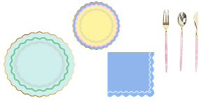 Ric Rac Rainbow Tableware Party Kit