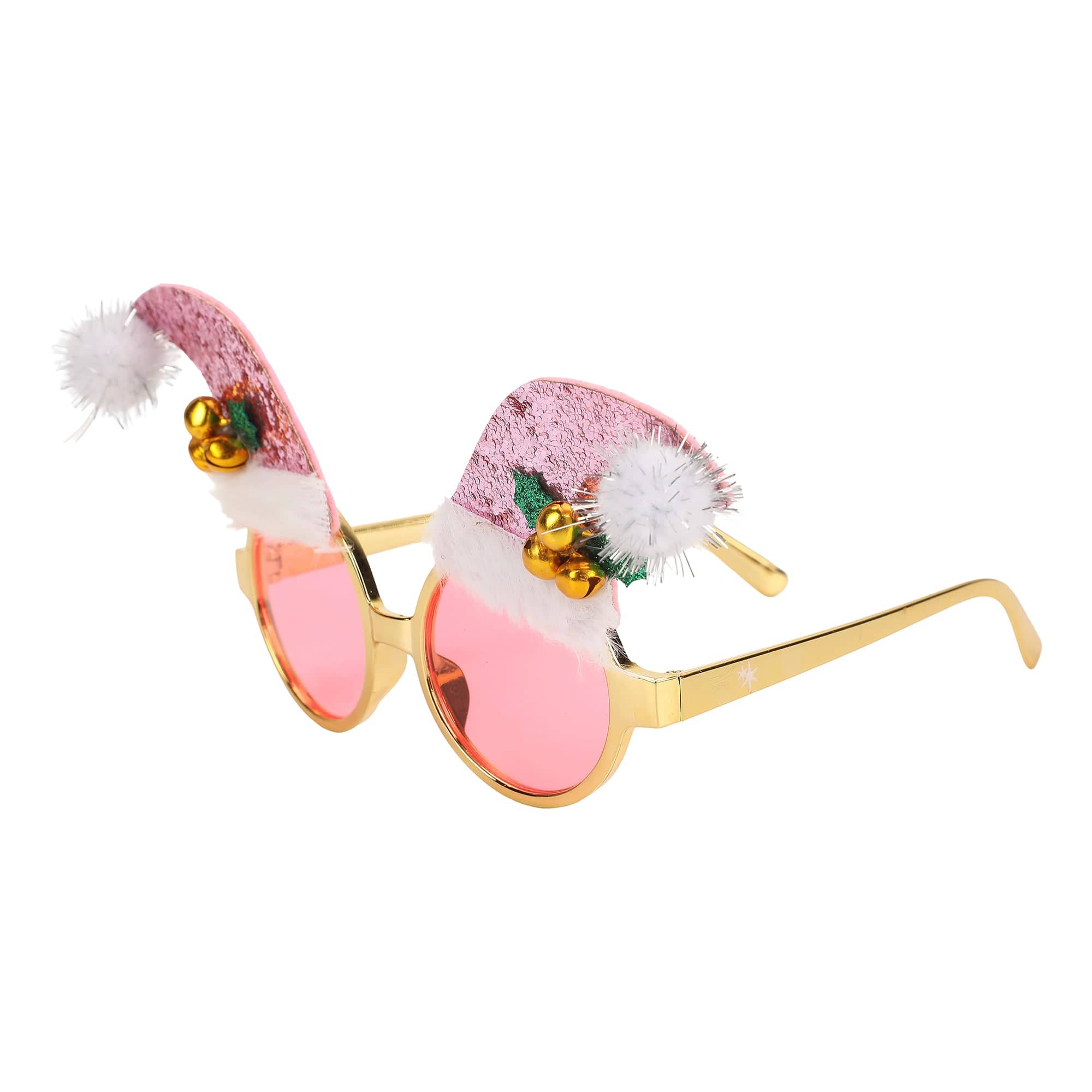 Santa Hat Christmas Novelty Glasses