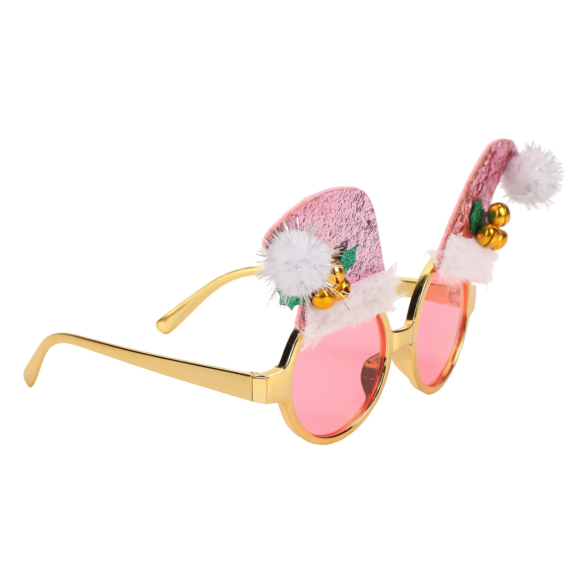 Santa Hat Christmas Novelty Glasses