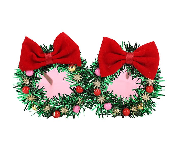 Christmas Wreath Novelty Glasses