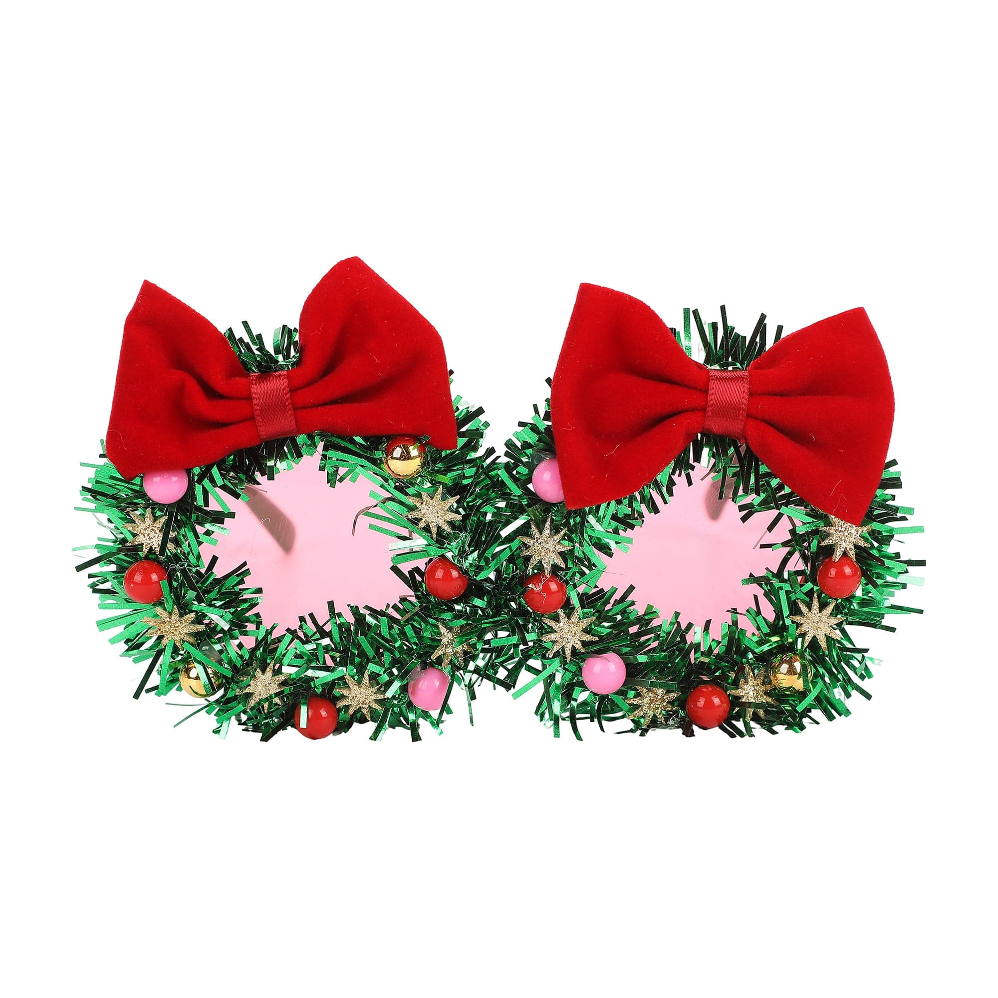 Christmas Wreath Novelty Glasses