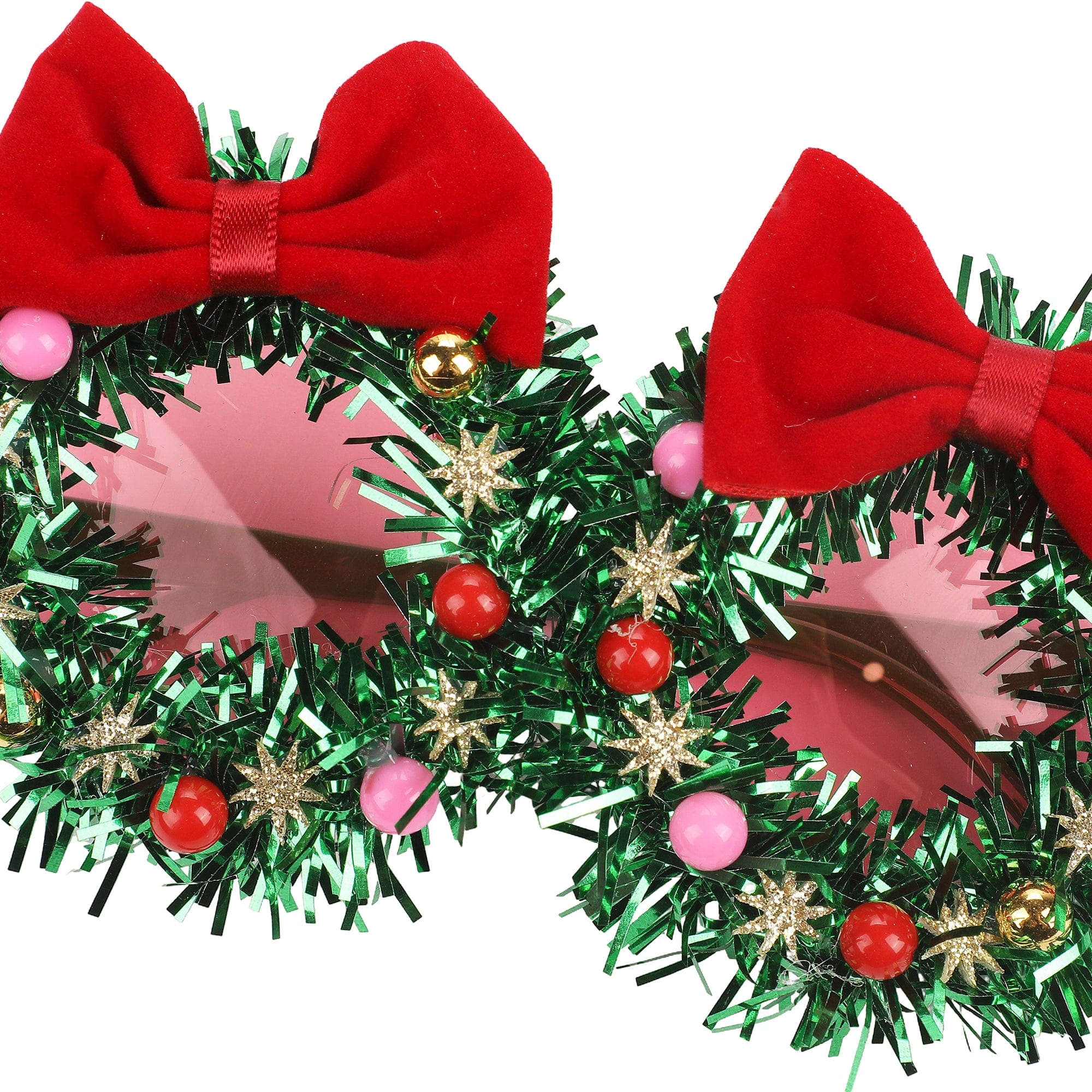 Christmas Wreath Novelty Glasses