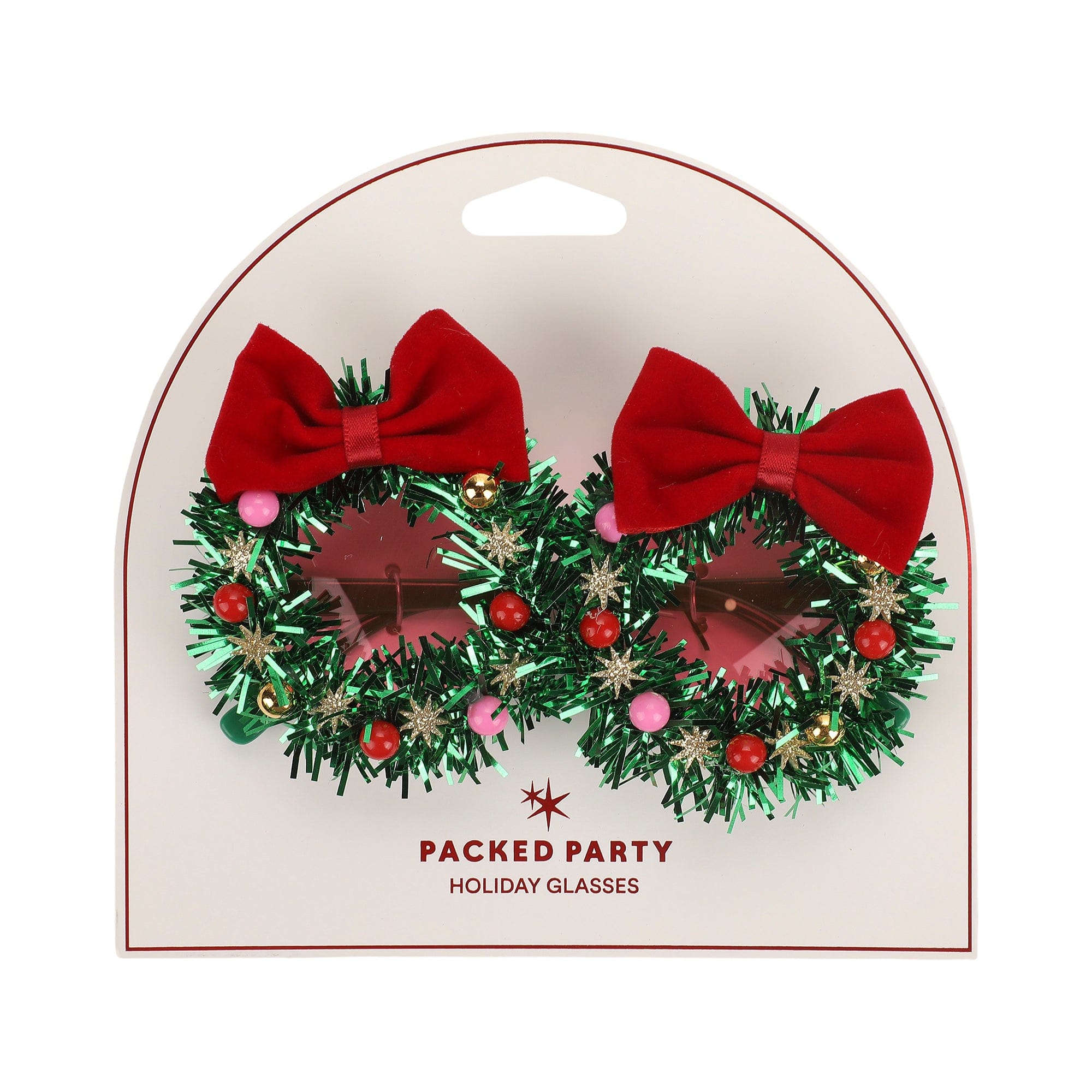 Christmas Wreath Novelty Glasses