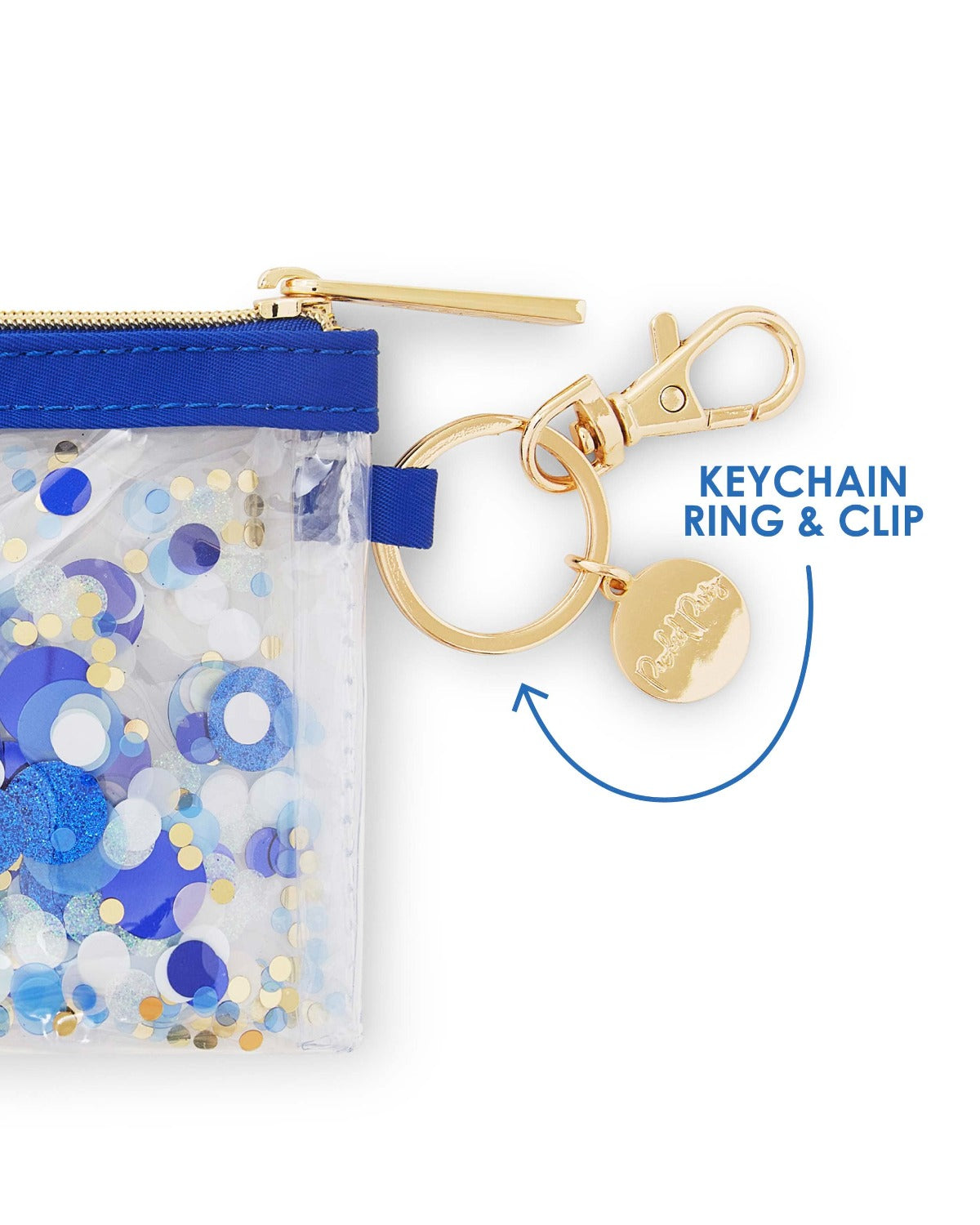 Spirit Squad Confetti Keychain Wallet