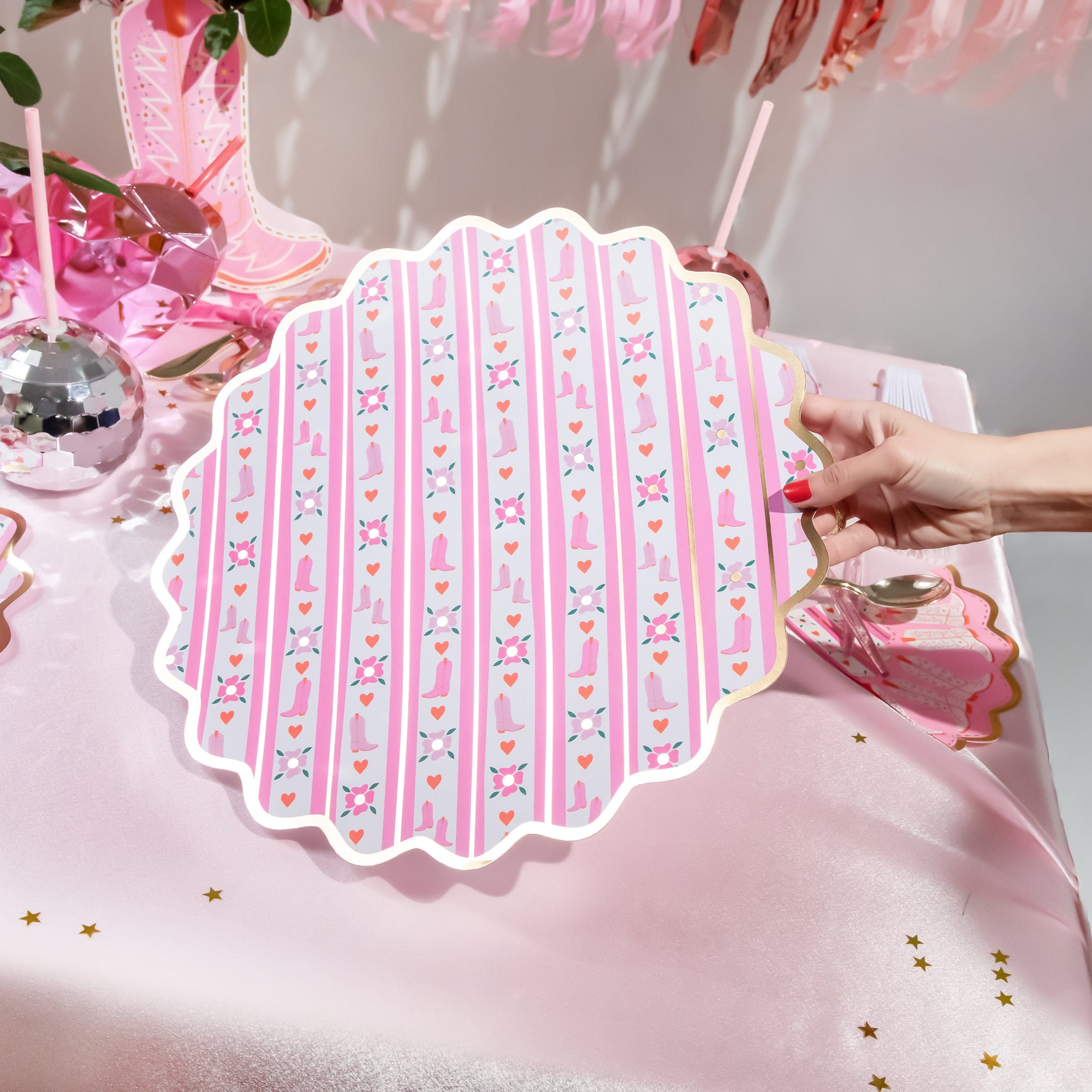 Boot Scoot Blooms Placemats (10 count)