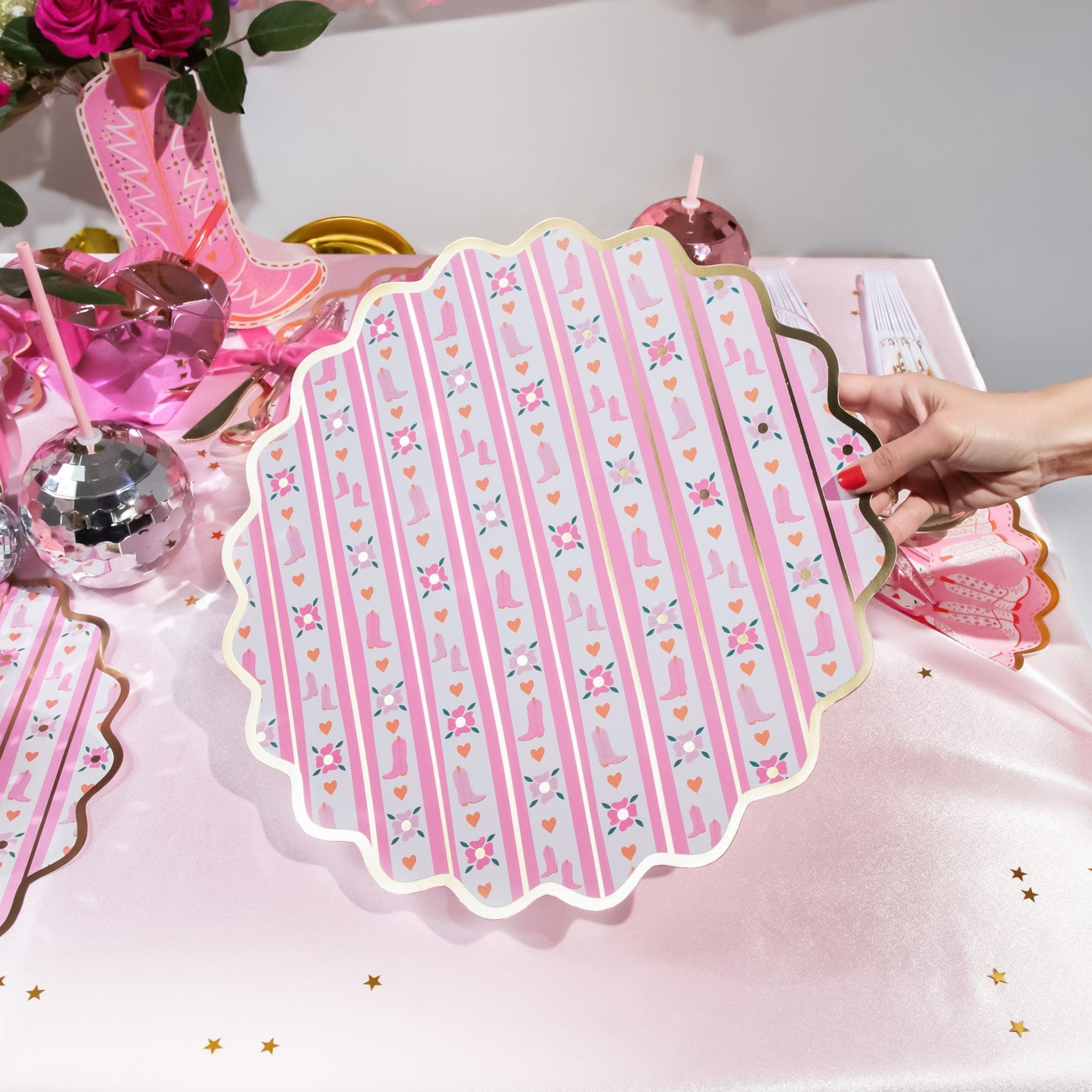 Boot Scoot Blooms Placemats (10 count)