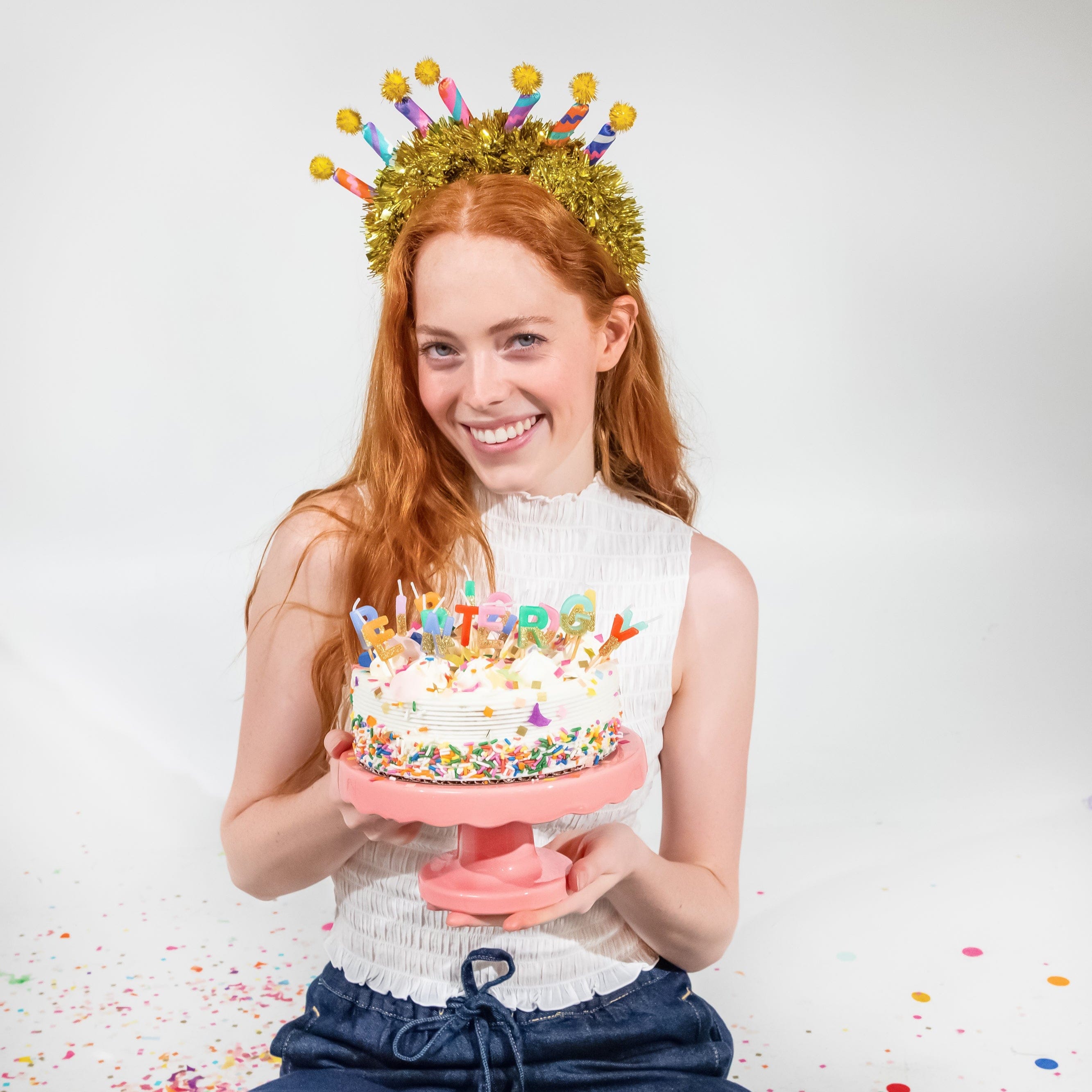 Big Birthday Energy Glitter Birthday Candle Set