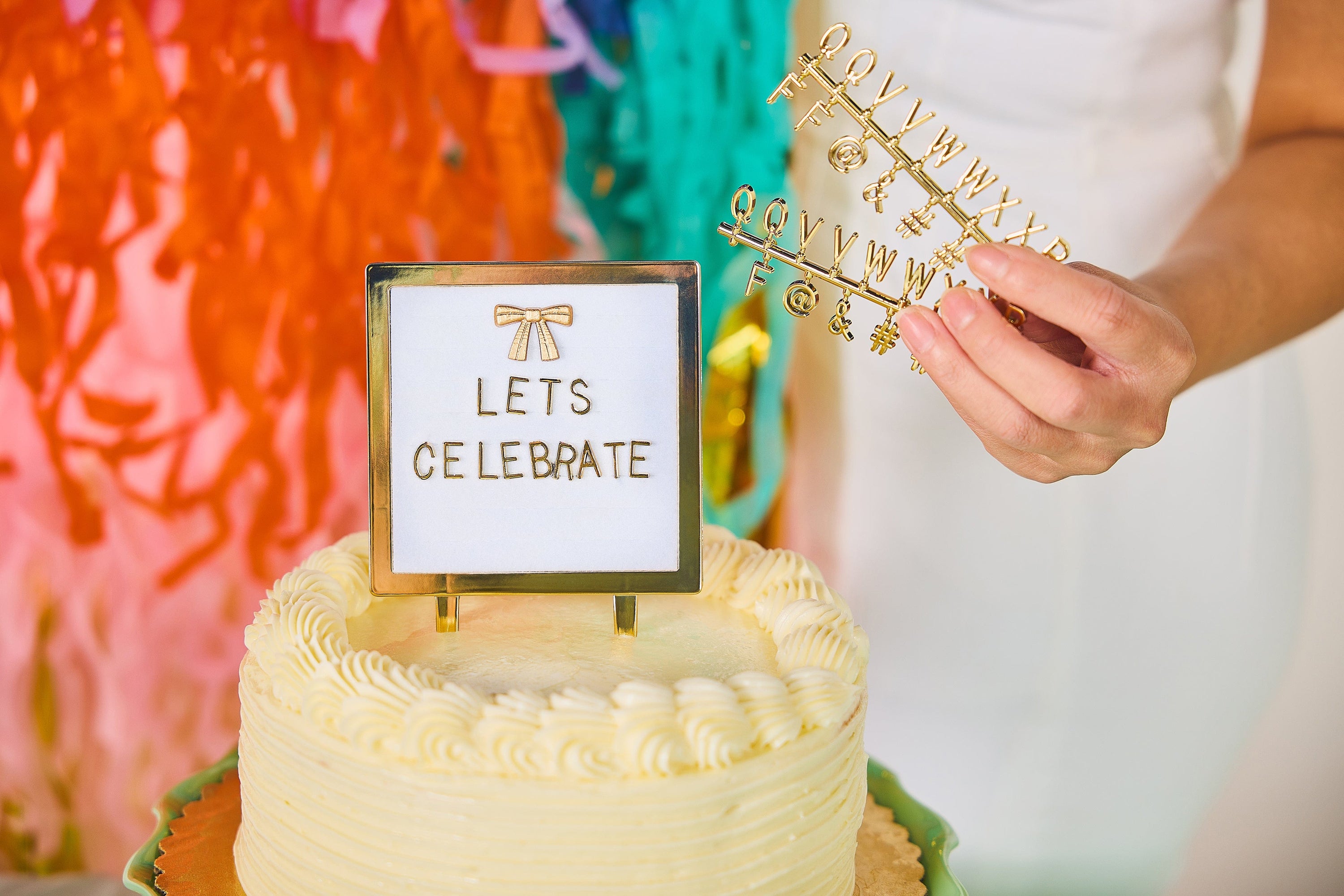 Lovely Little Letterboard Customizable Cake Topper
