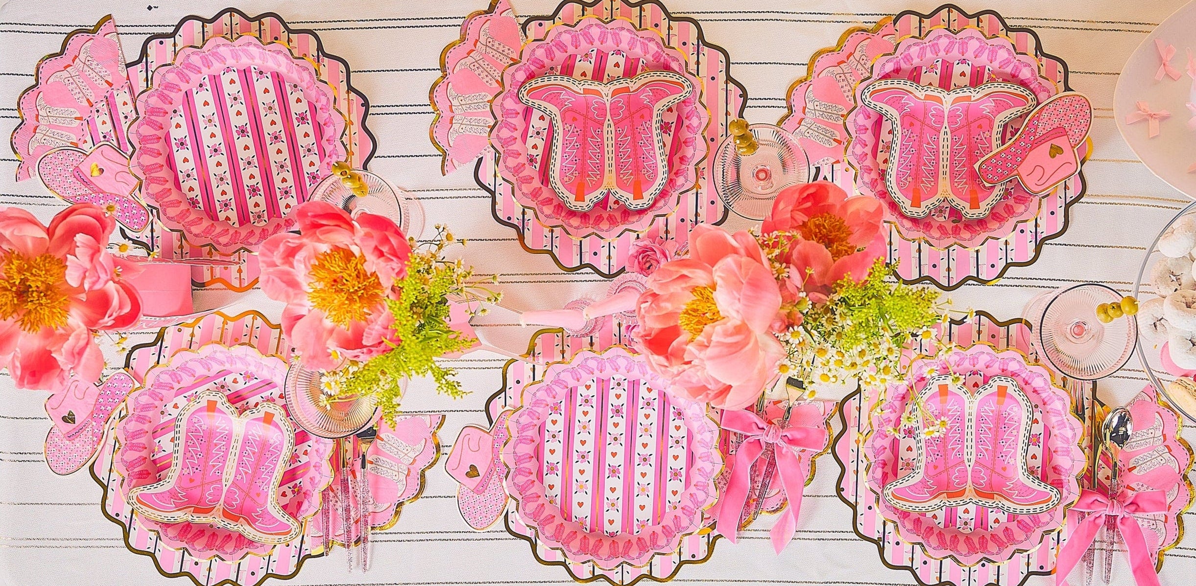 Better With Boots Tableware Party Kit