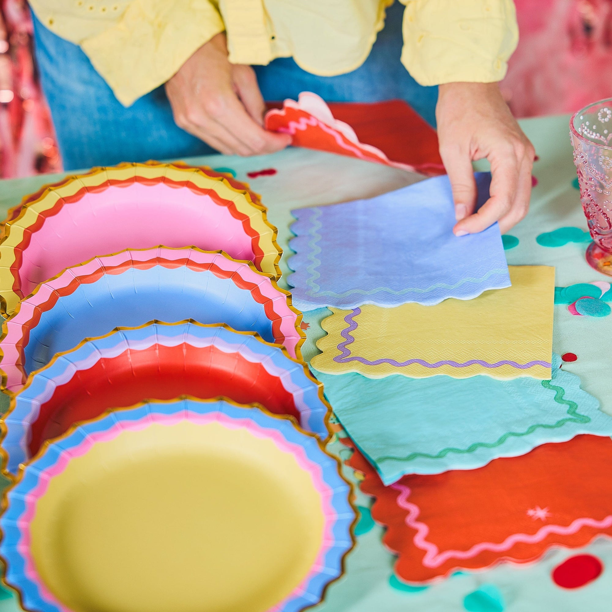 Ric Rac Rainbow Tableware Party Kit