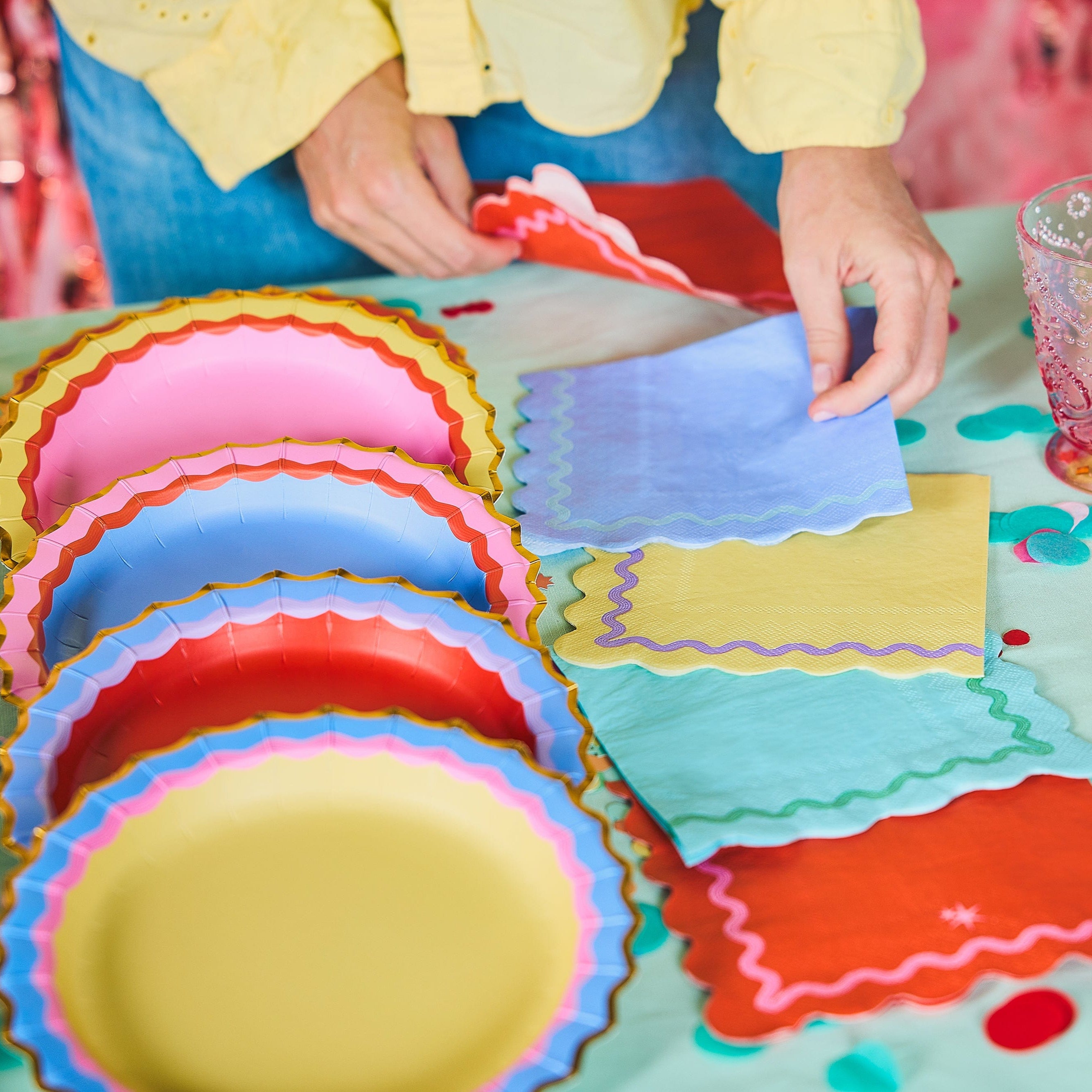 Ric Rac Rainbow Tableware Party Kit