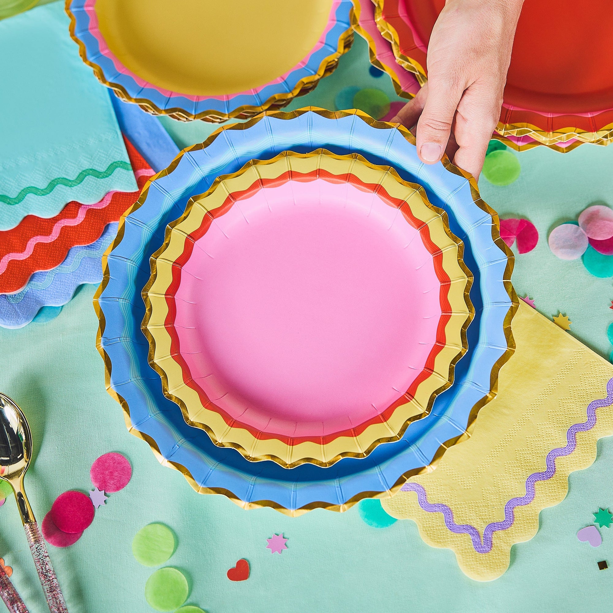 Ric Rac Rainbow Tableware Party Kit