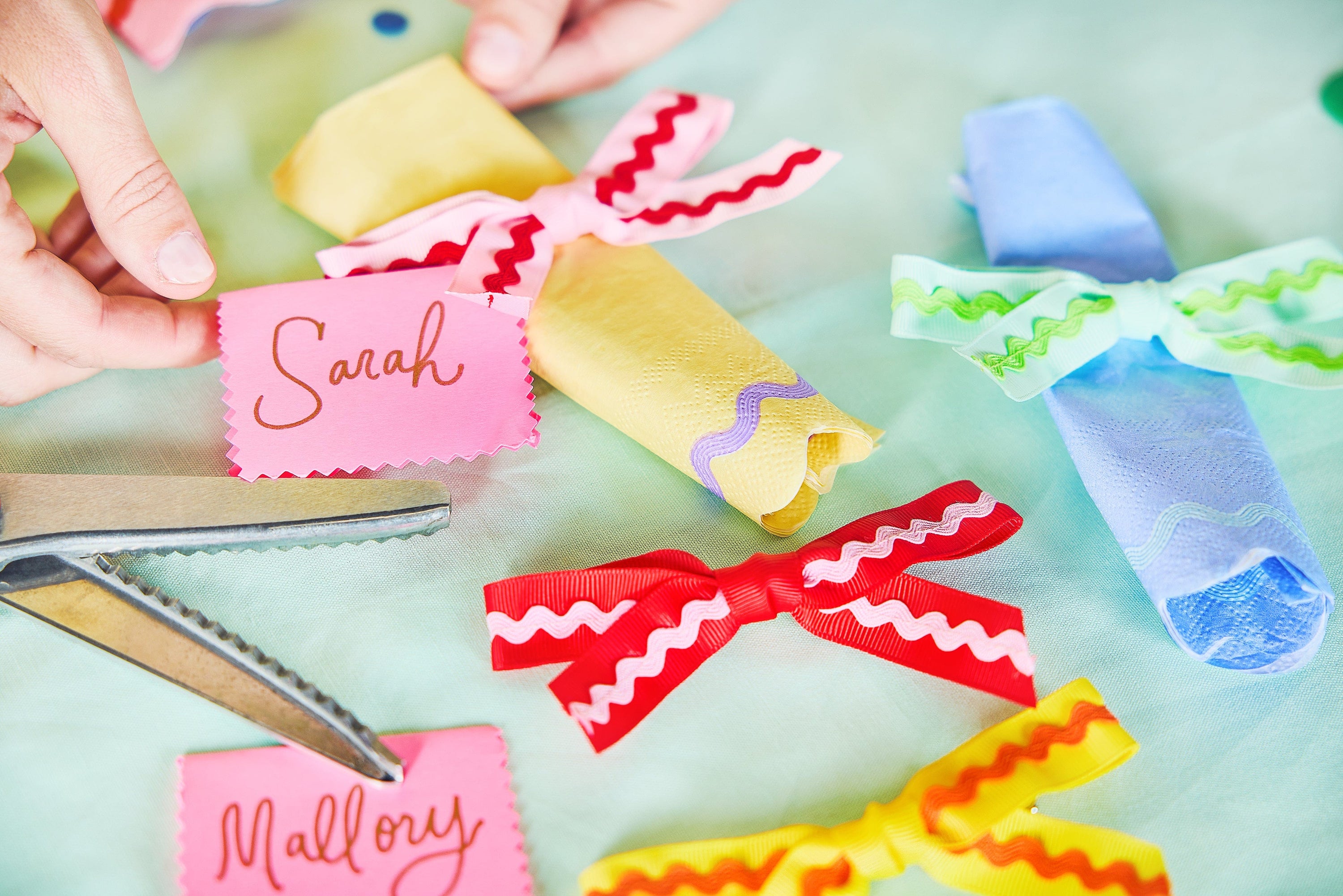 Rainbow Ric Rac Assorted Lunch Napkins (20 count)