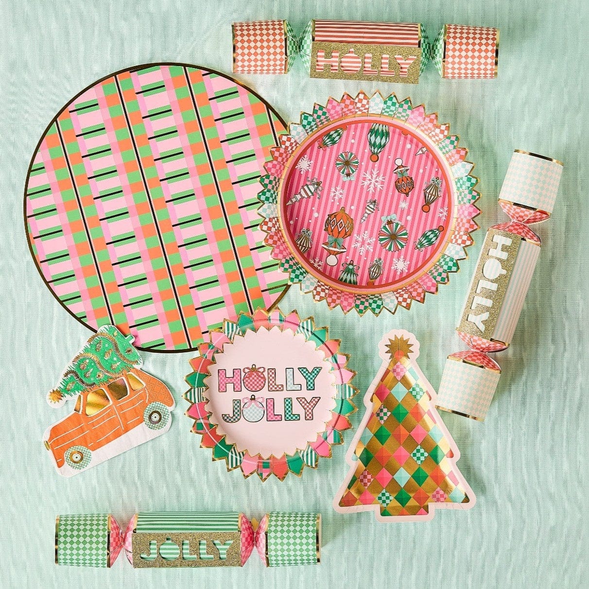 Christmas Plaid Holiday Placemats (10 count)