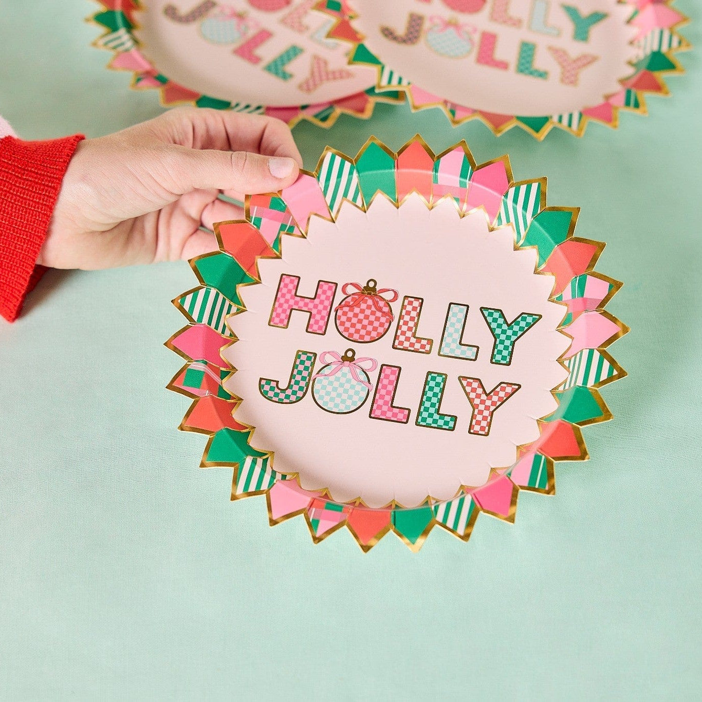 Holly Jolly Holiday Tableware Party Kit