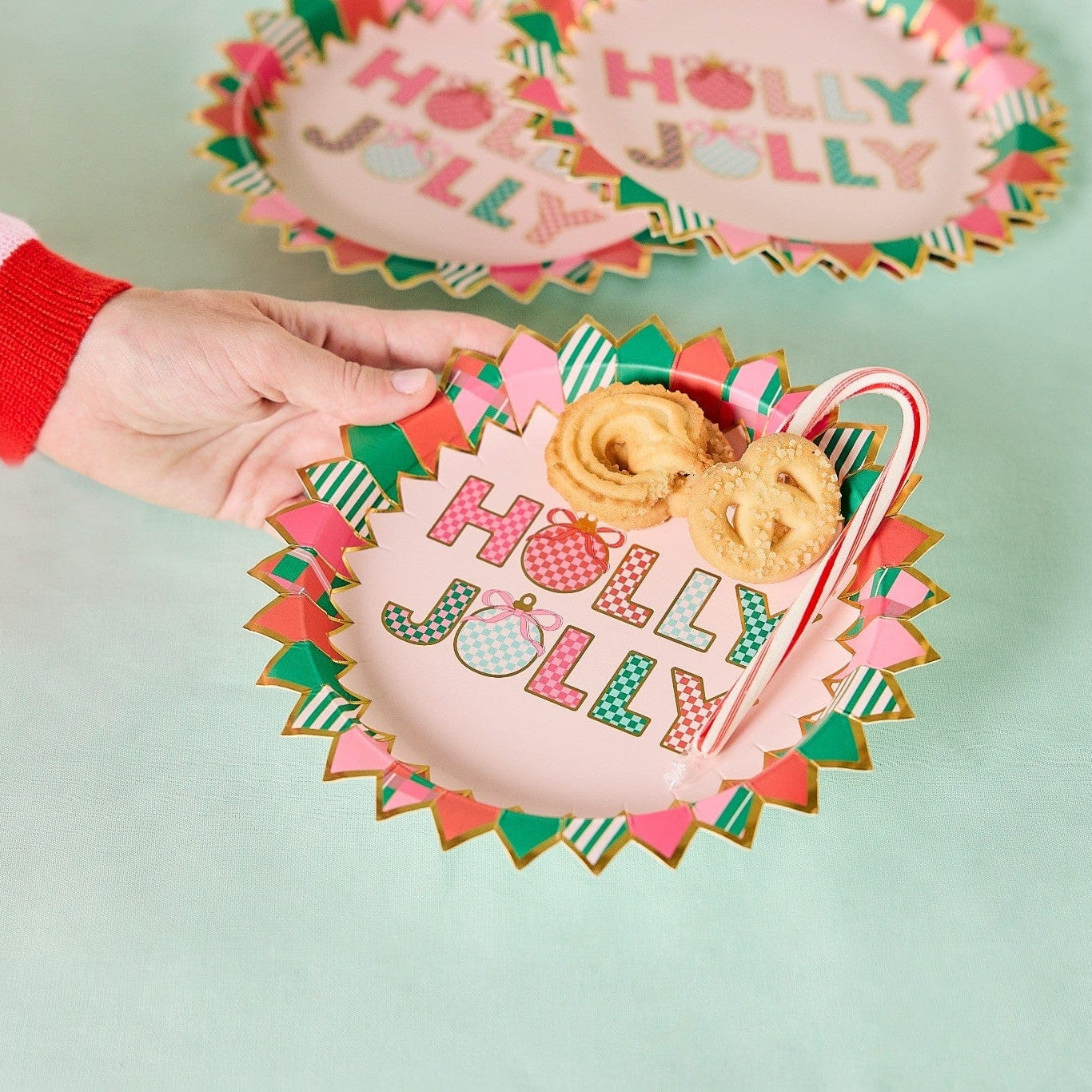 Holly Jolly Holiday Tableware Party Kit