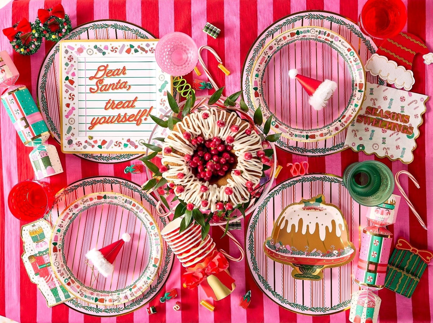 Seasons Sweetings Holiday Tableware Party Kit