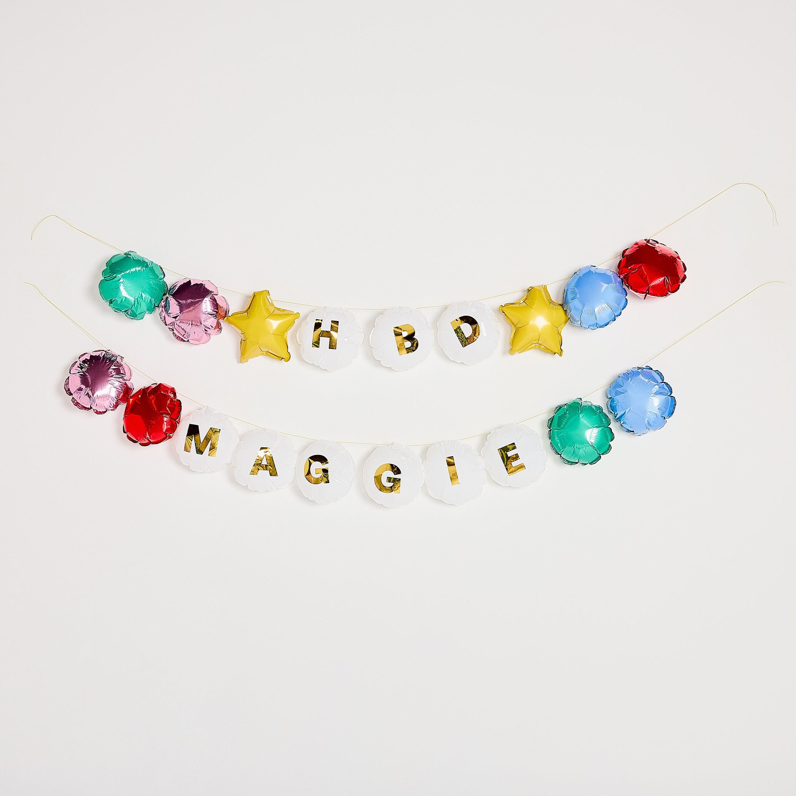 Beaded In Fun Customizable Balloon Garland Banner