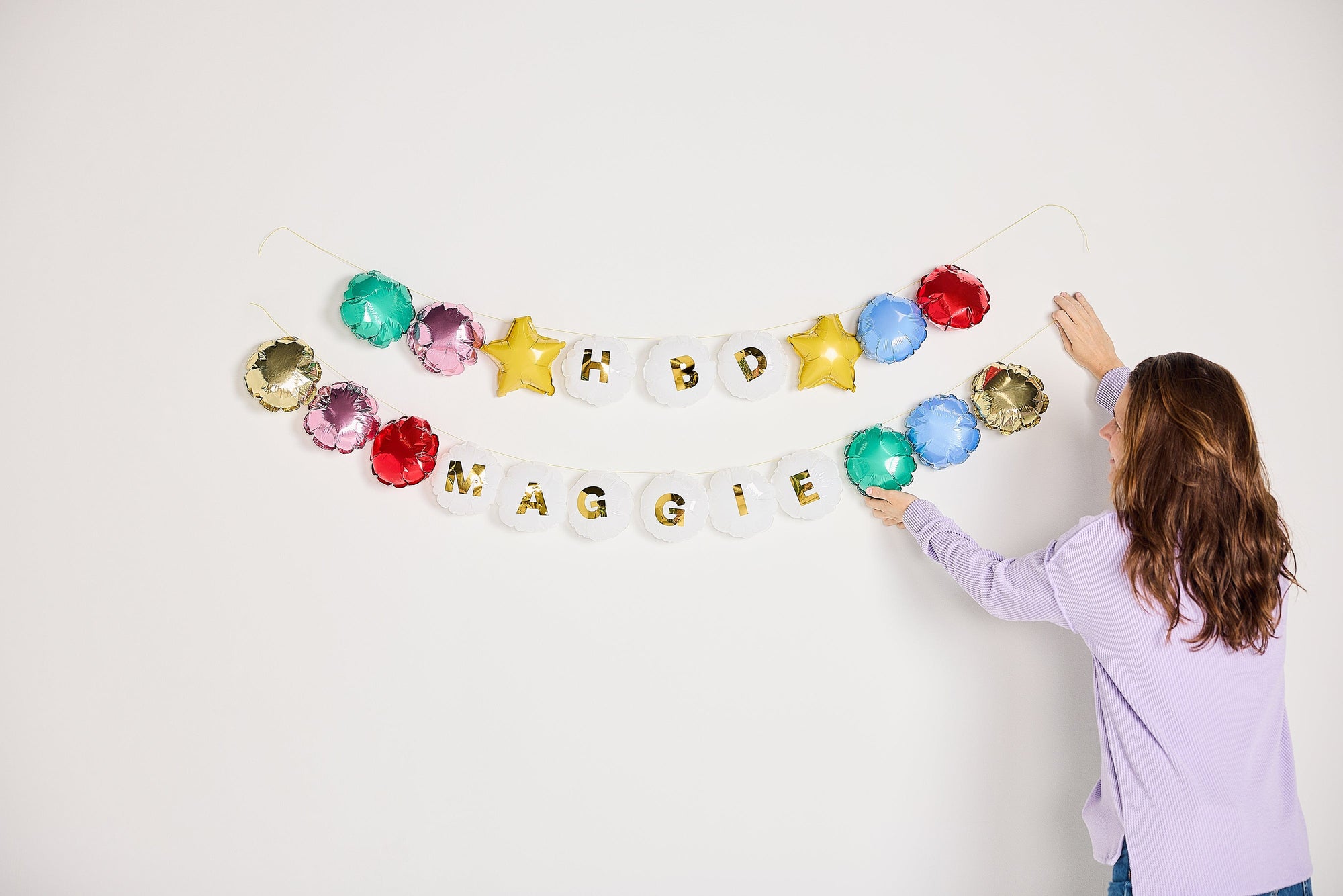 Beaded In Fun Customizable Balloon Garland Banner