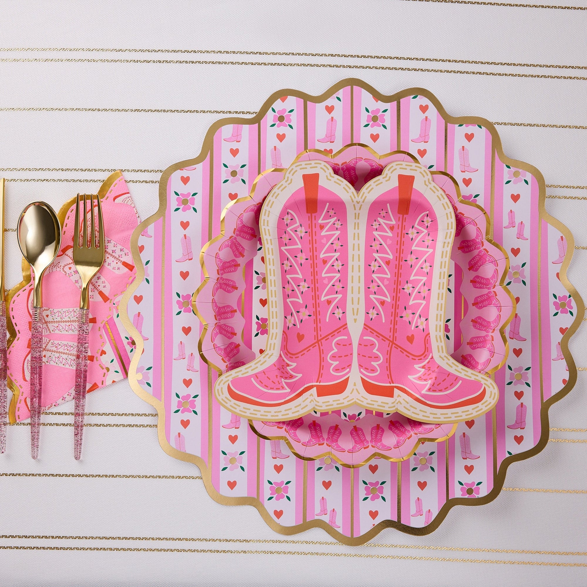 Better With Boots Tableware Party Kit