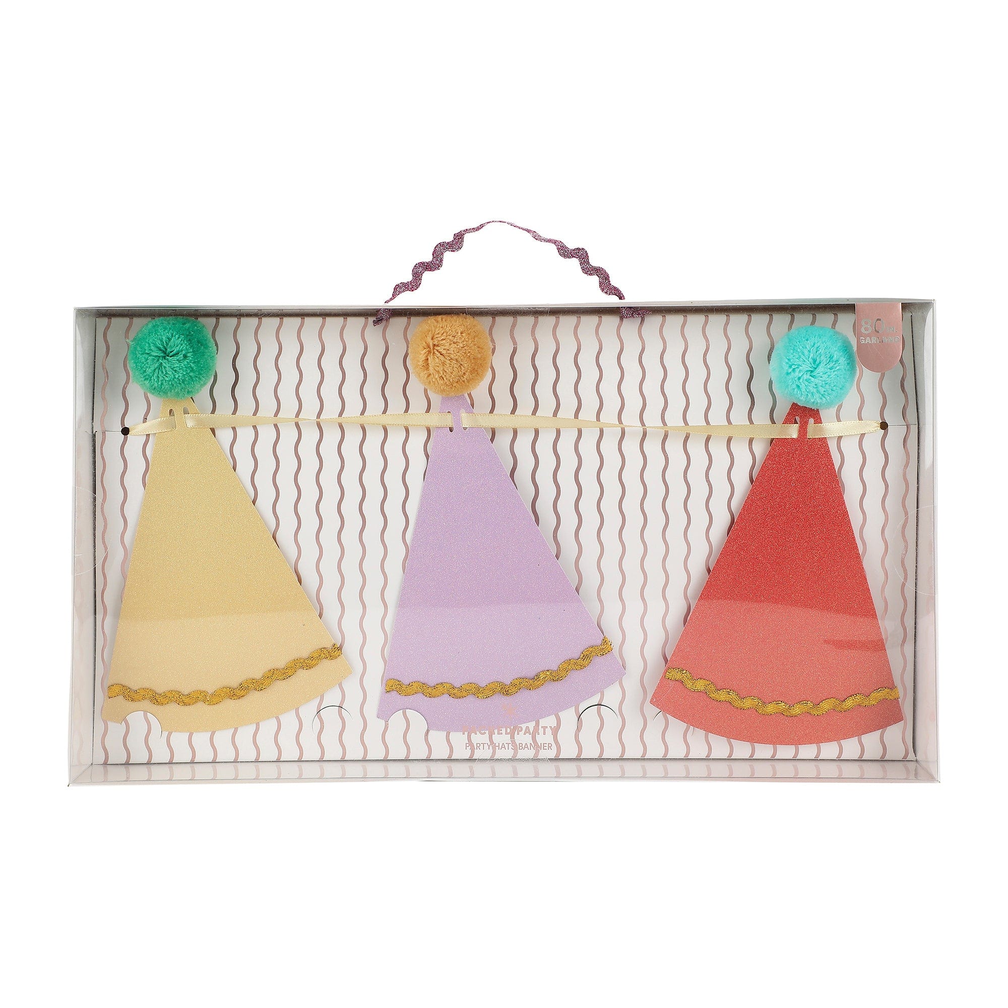 Pom Pom Party Hats Reusable Party Garland