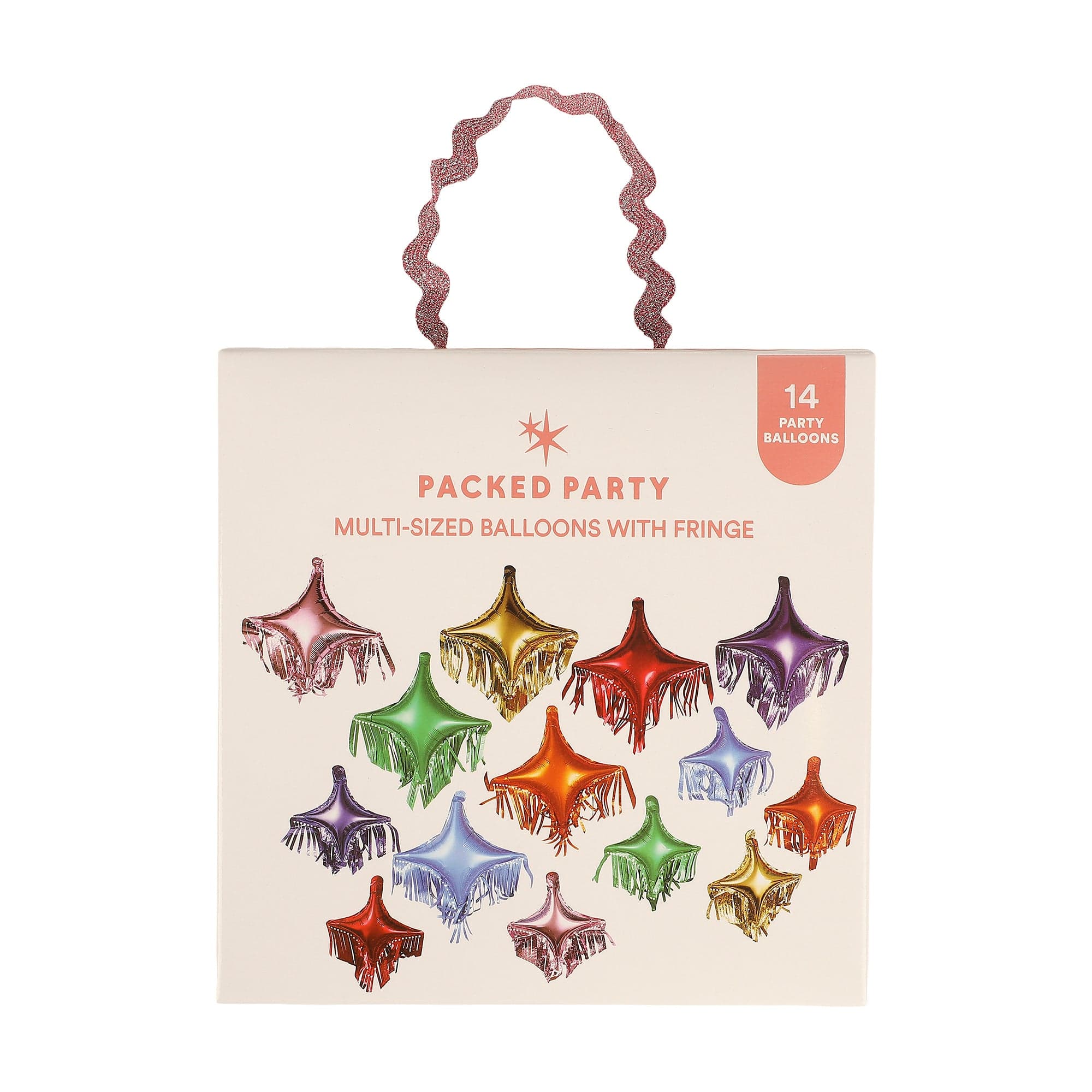 Rainbow Fringe Multicolor Balloon Pack