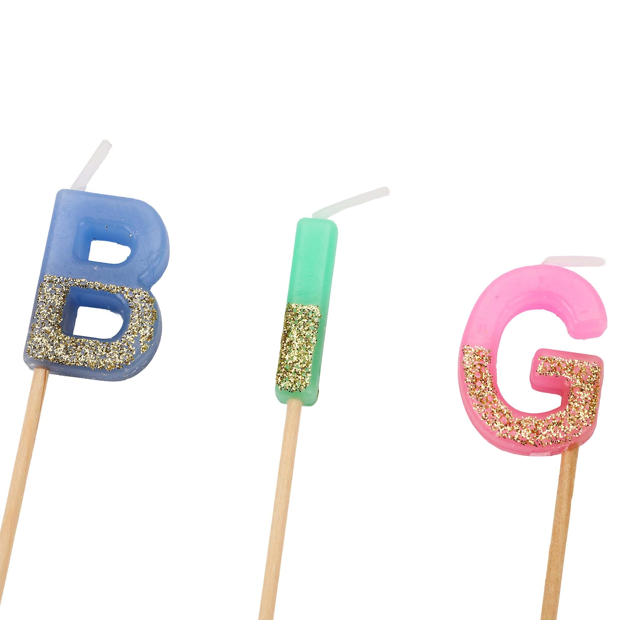 Big Birthday Energy Glitter Birthday Candle Set
