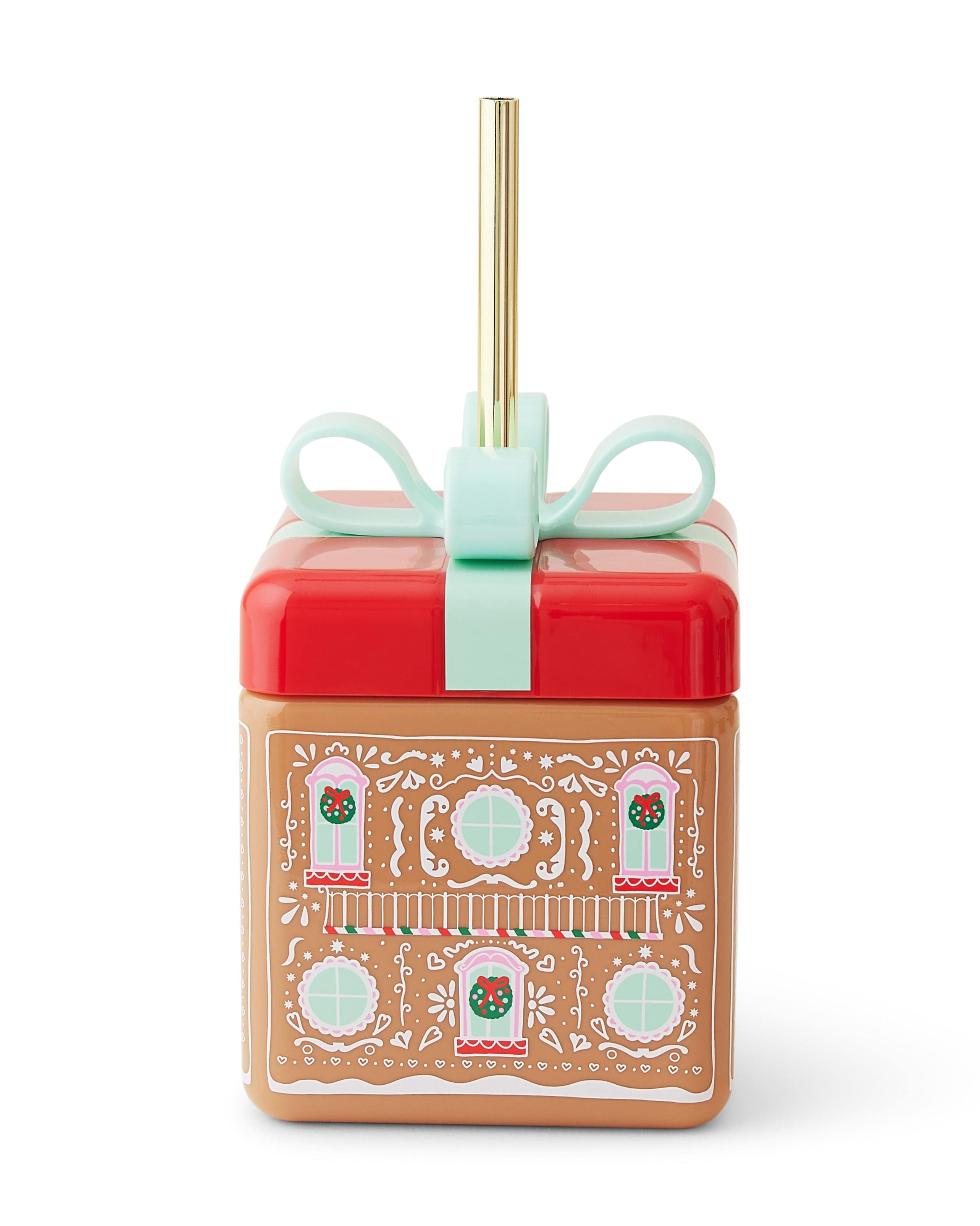 Gingerbread House Holiday Gift Sipper