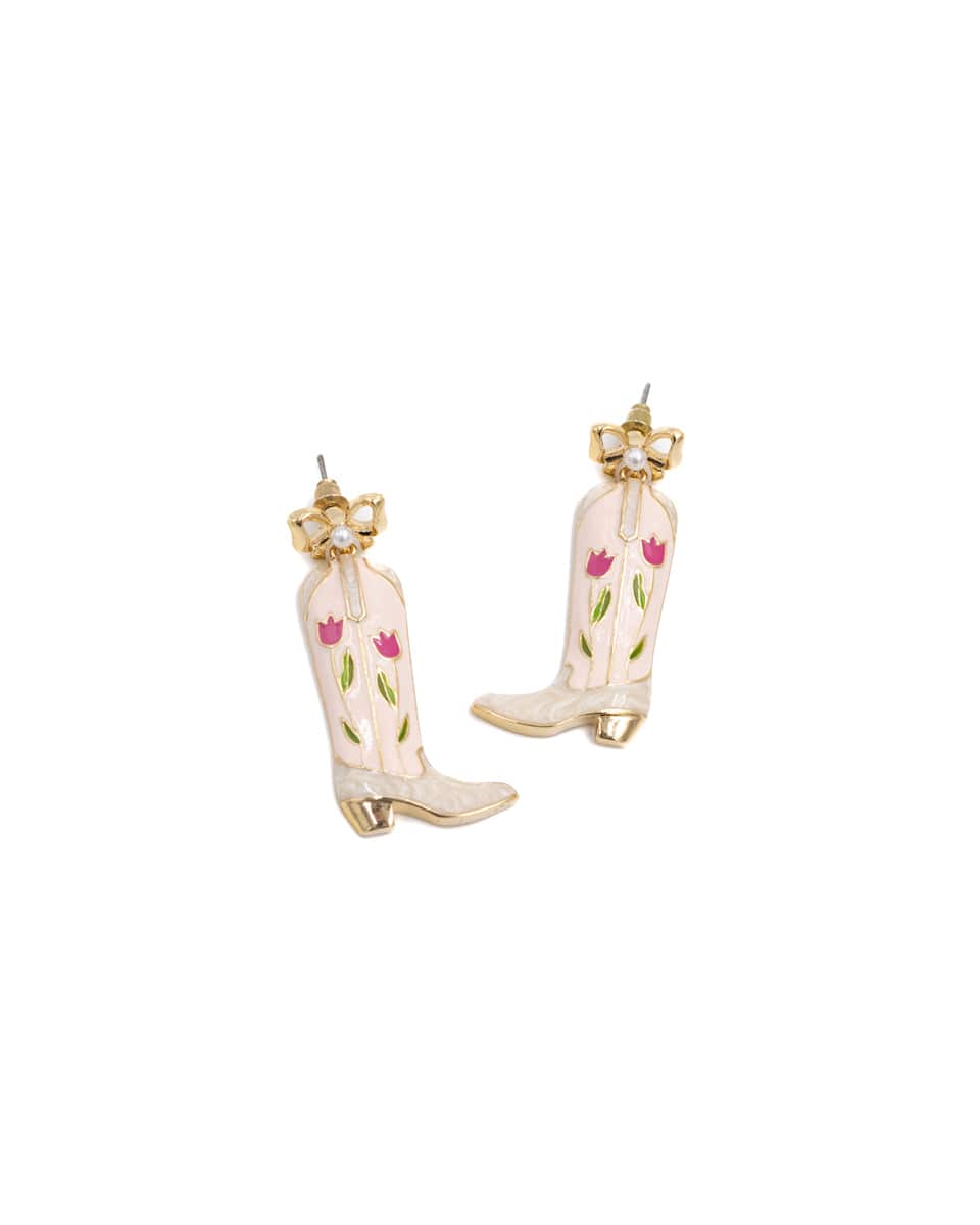 Better With Blooms Boot Earrings