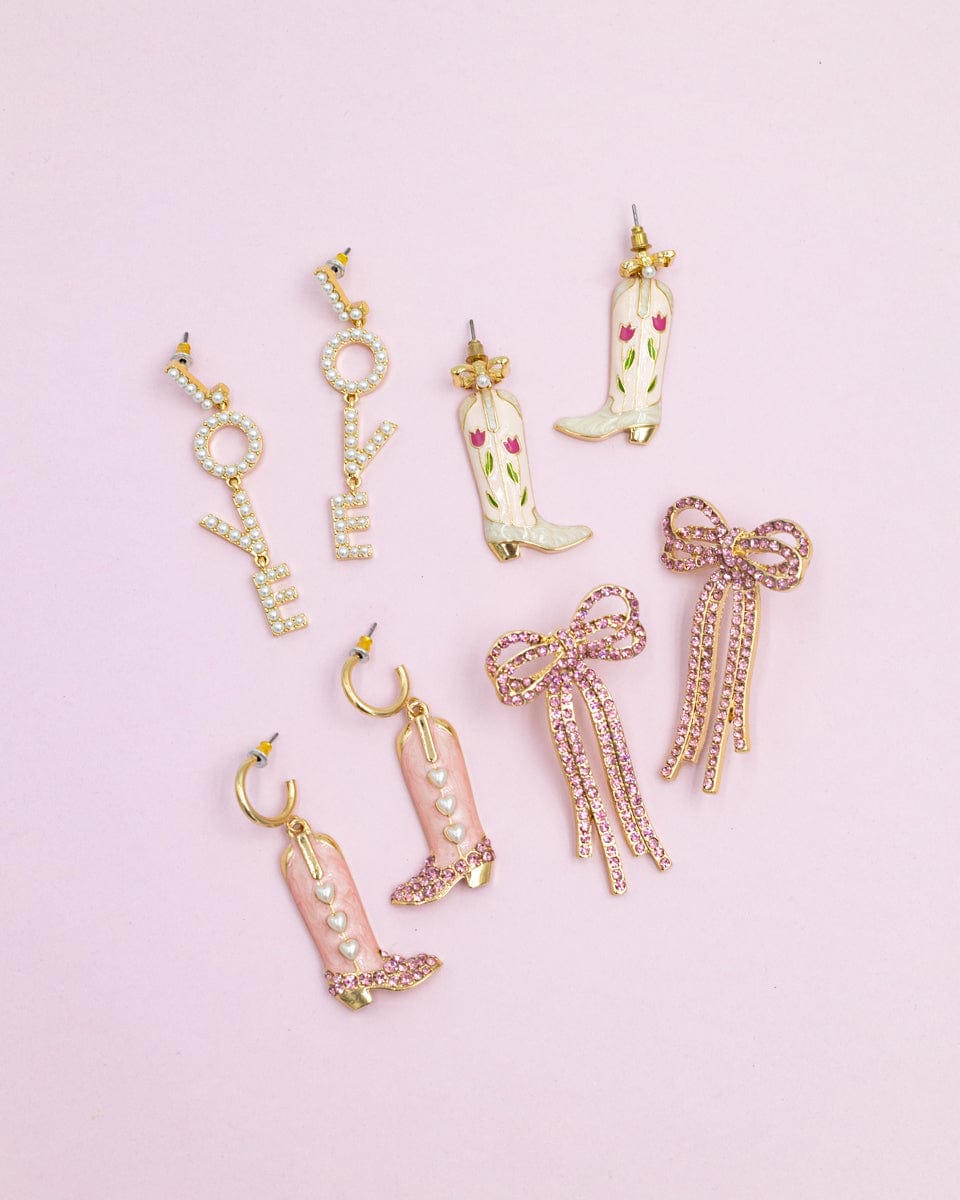 Rodeo Charm Earrings Set