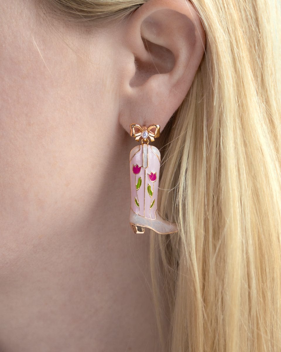 Better With Blooms Boot Earrings