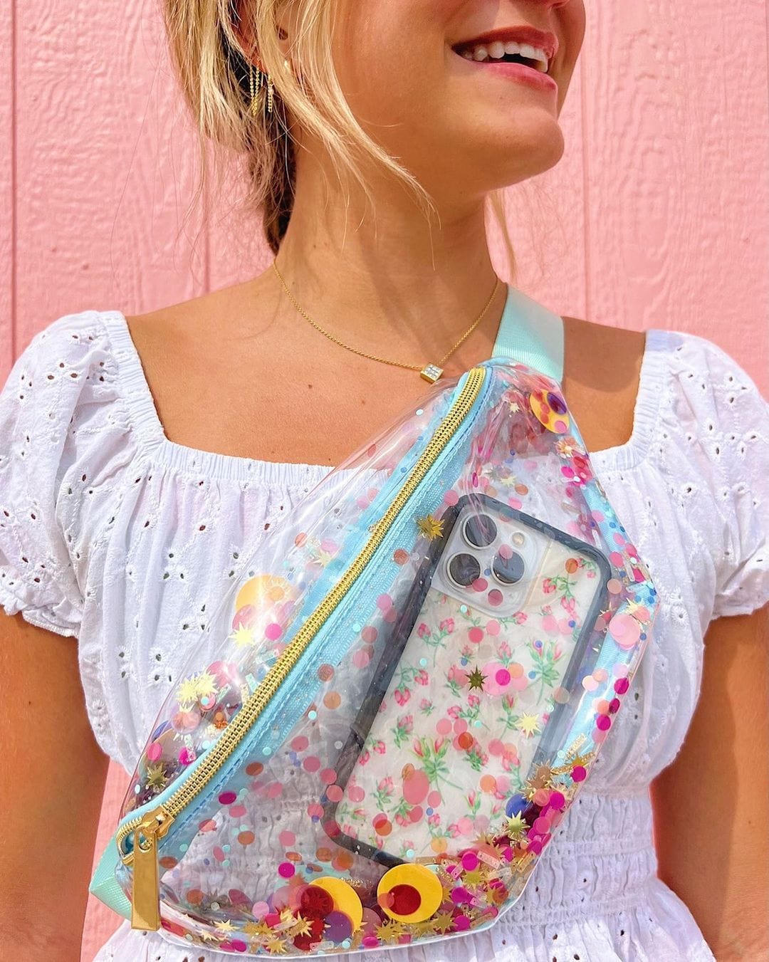 Multicolor Confetti Belt Bag