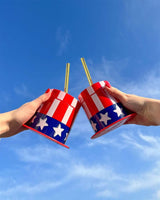 Stars and stripes, 4th of July, cheers novelty party cups