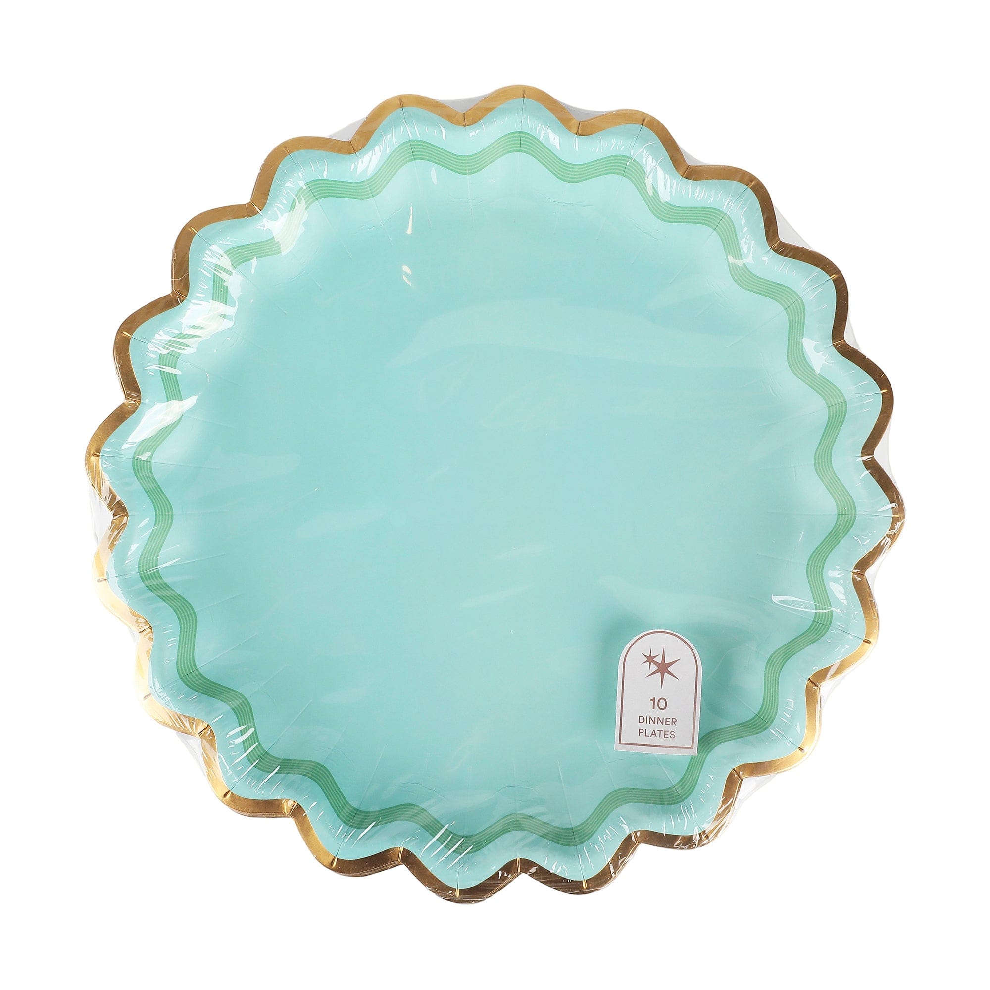 Rainbow Ric Rac Assorted Dinner Plates (10 count)