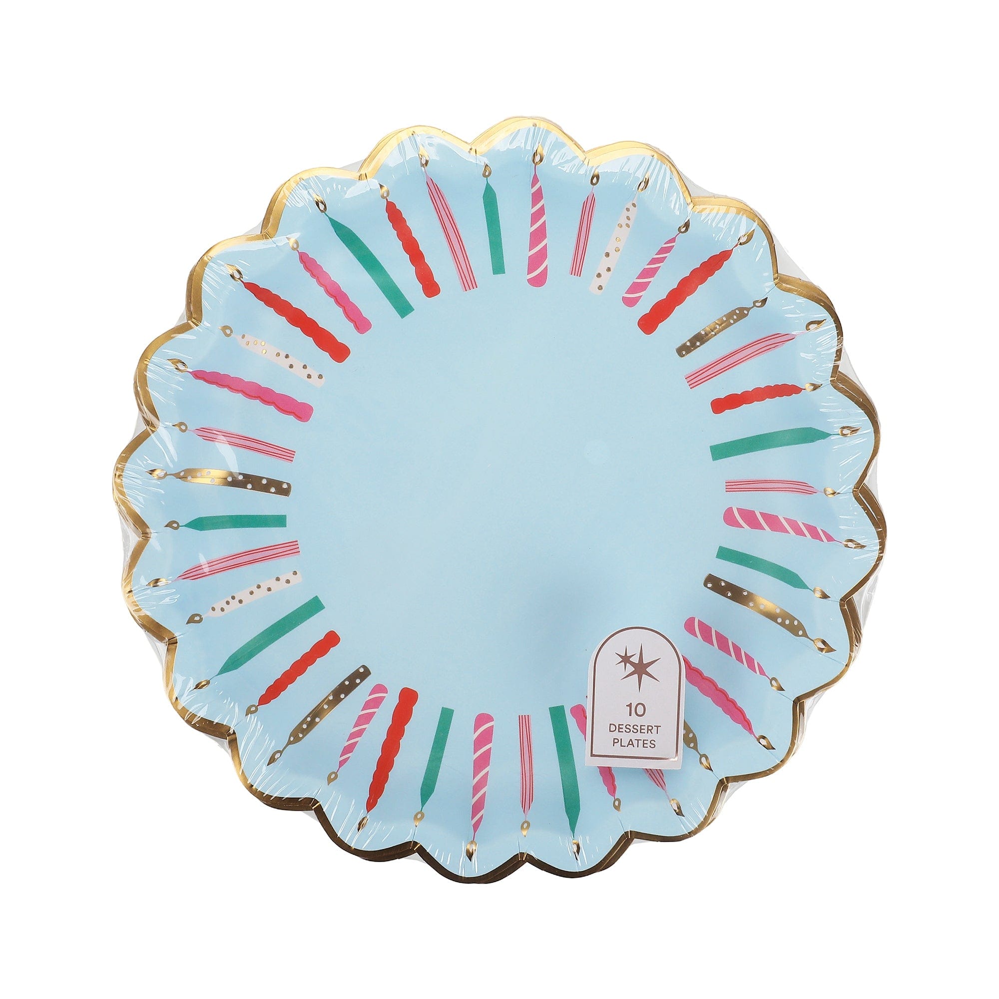 Birthday Candles Dessert Plates (10 count)