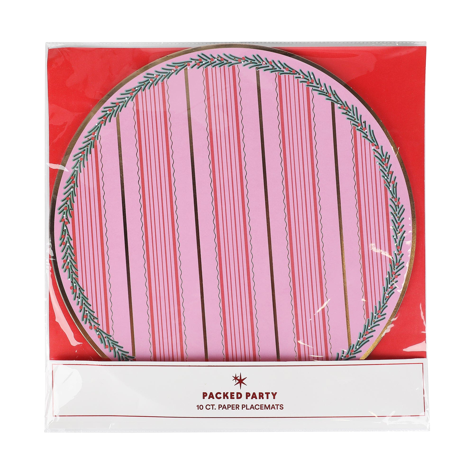 Holiday Holly Placemats (10 Count)