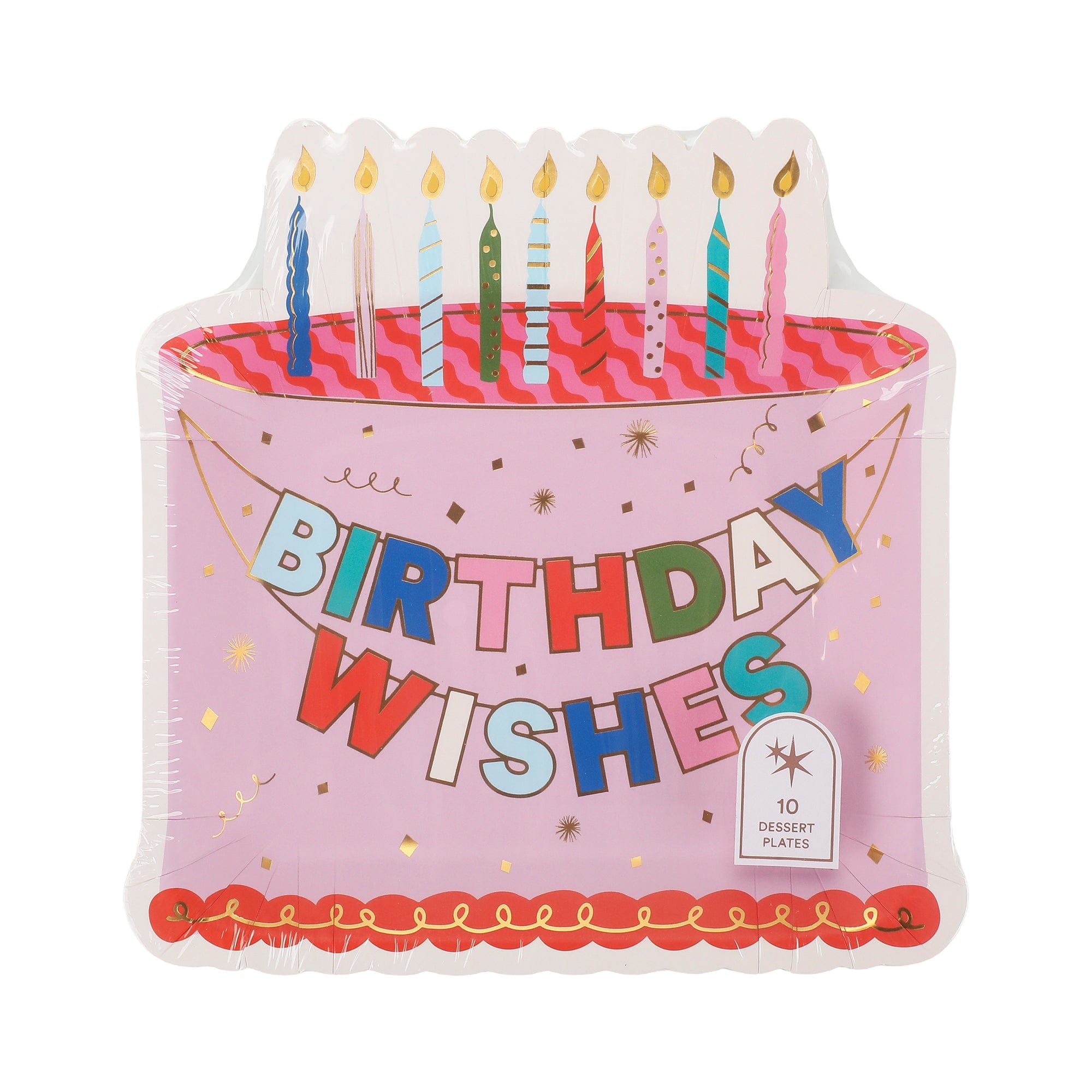 Birthday Wishes Dessert Plates (10 count)