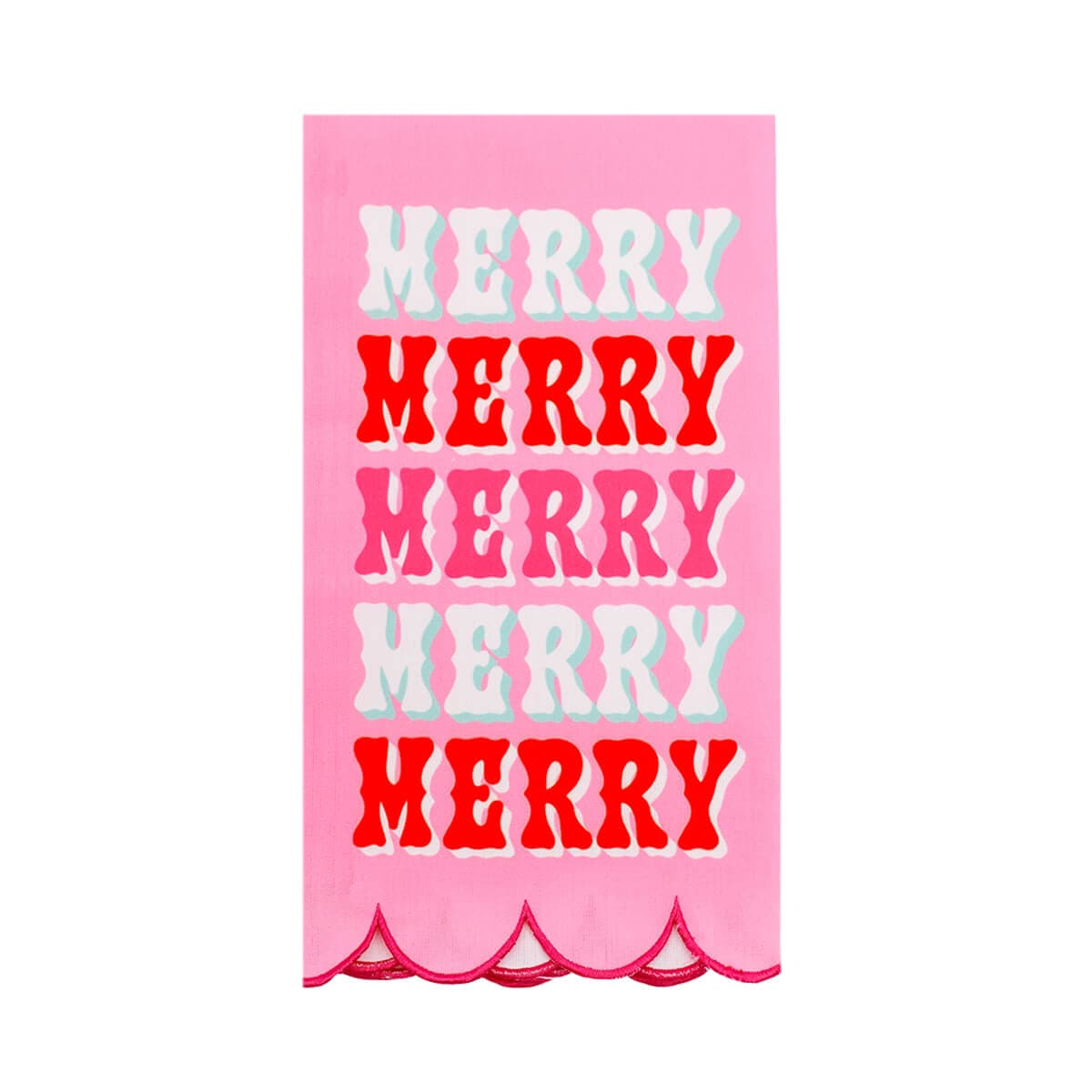Merry Merry Merry tea towel