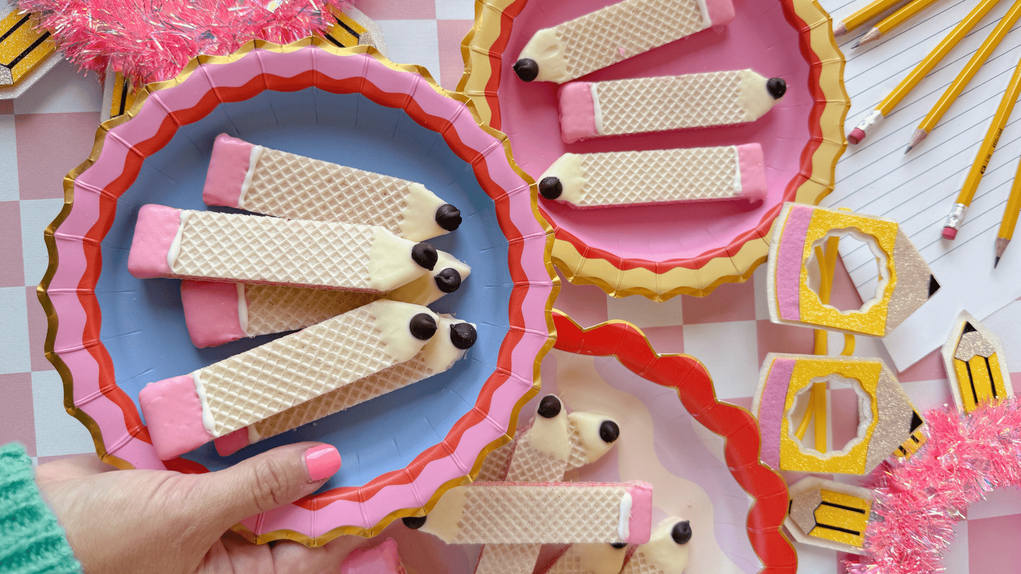 Celebrate with DIY Pencil Wafer Treats ✏️