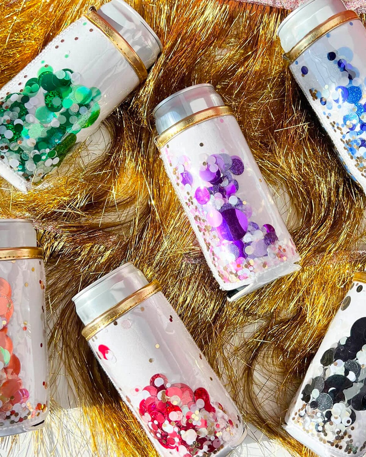 Spirit Squad Confetti Skinny Can Drink Sleeve