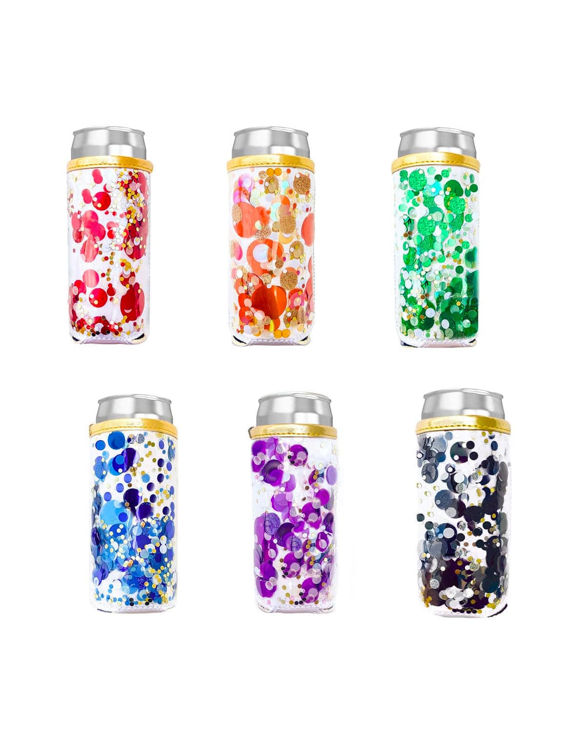 Spirit Squad Confetti Skinny Can Drink Sleeve