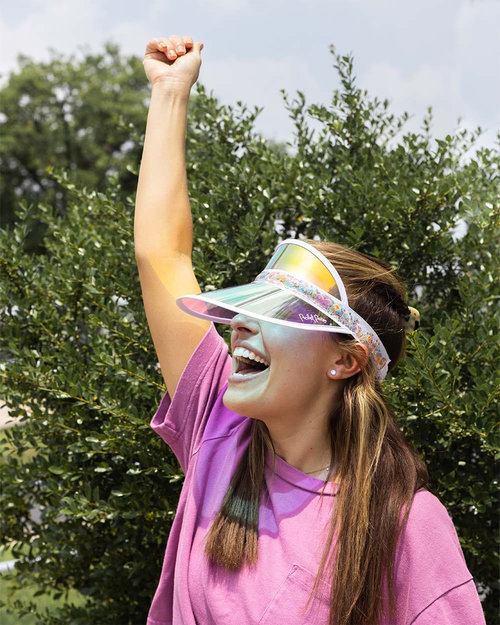 Confetti Sun Visors (Set of 2)