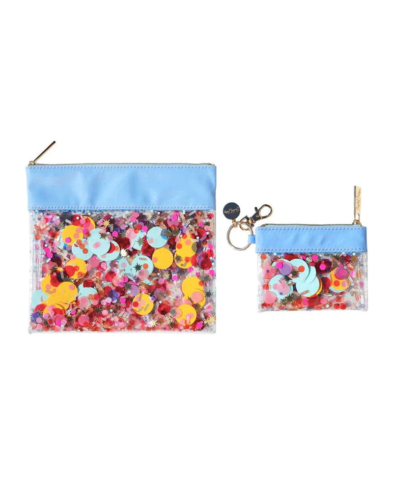 Everything pouch and matching mini wallet keychain set.
