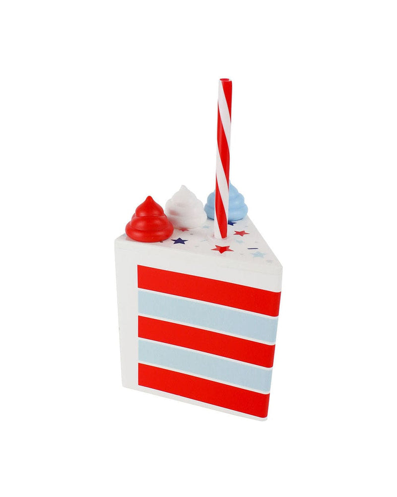 Slice Of Fun Patriotic Sipper Set with Straws