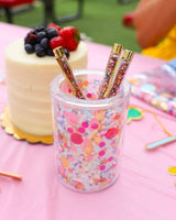 Celebrate everyday confetti pen set and colorful pens for desk at work or school