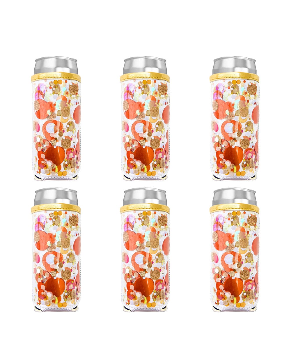 Spirit Squad Confetti Skinny Can Drink Sleeve